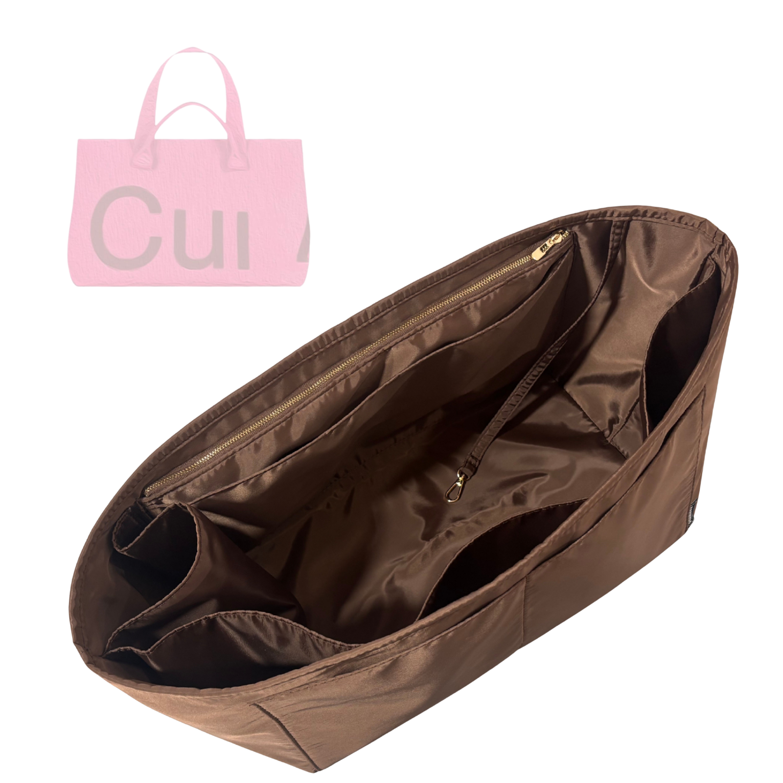 Divitize Luxe Waterproof Nylon Purse Insert compatible with Curves Tote