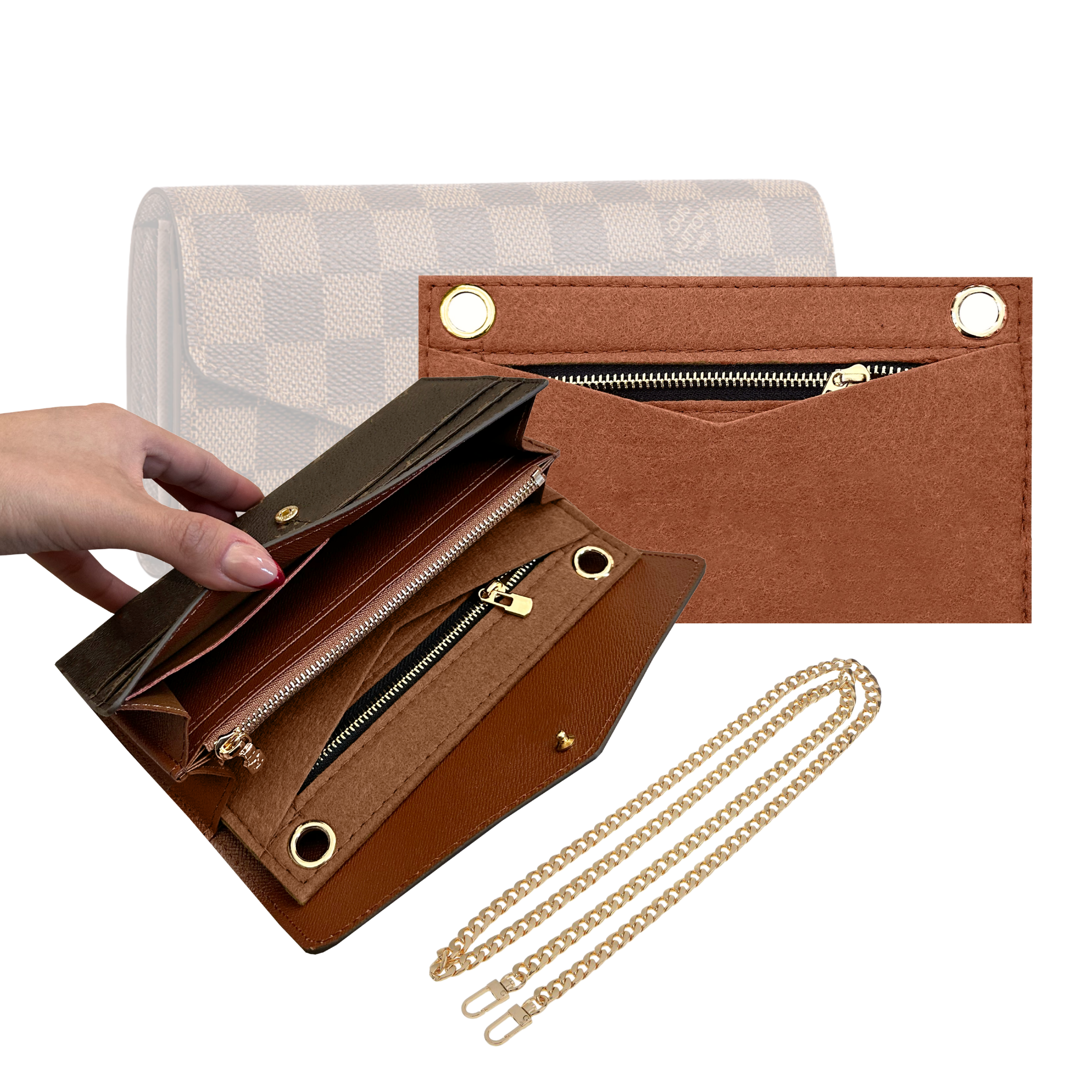 Divitize® Conversion Kit für Sarah Wallet (mit Gold- oder Silberkette)