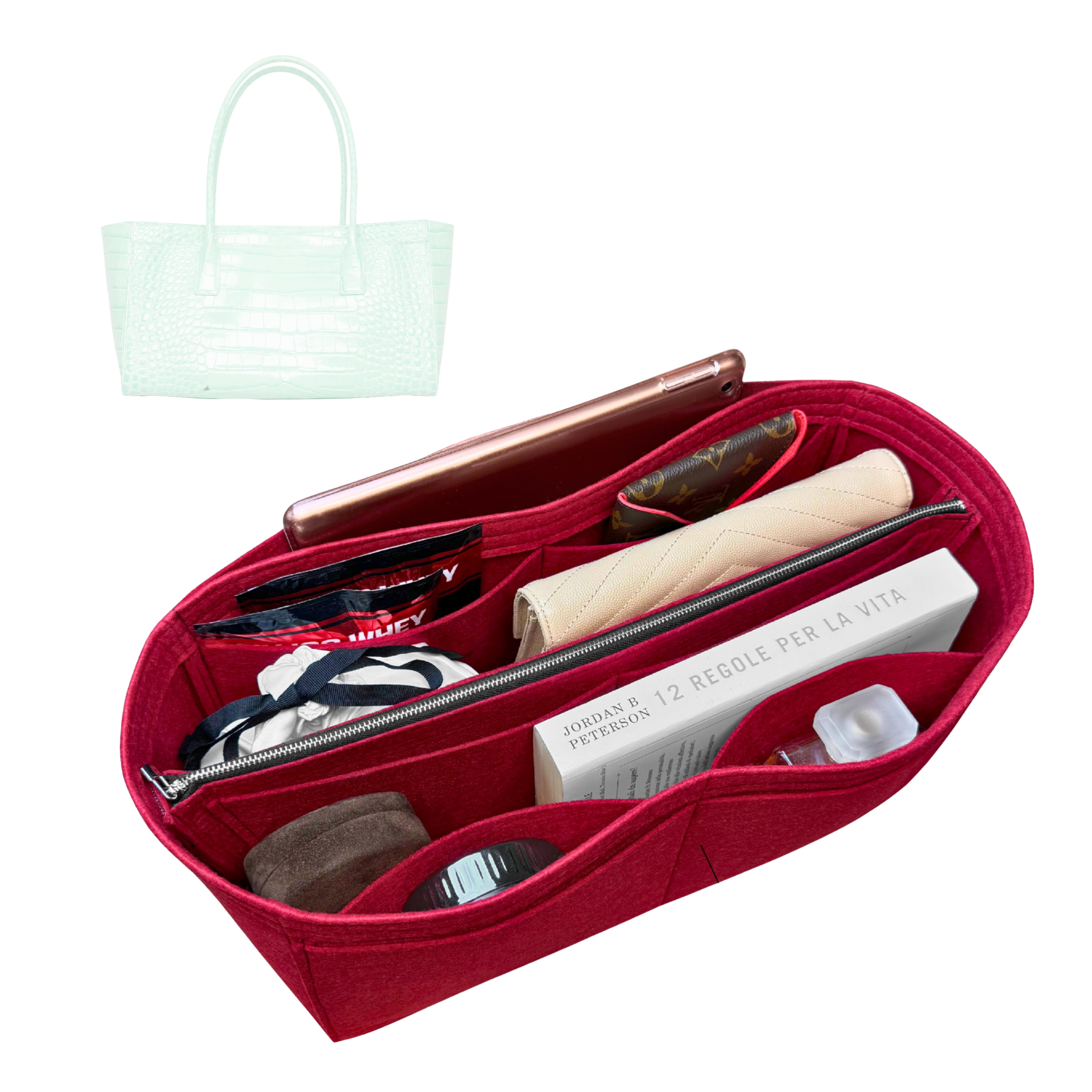 Divitize Purse Insert compatible with Small Shopping Bag