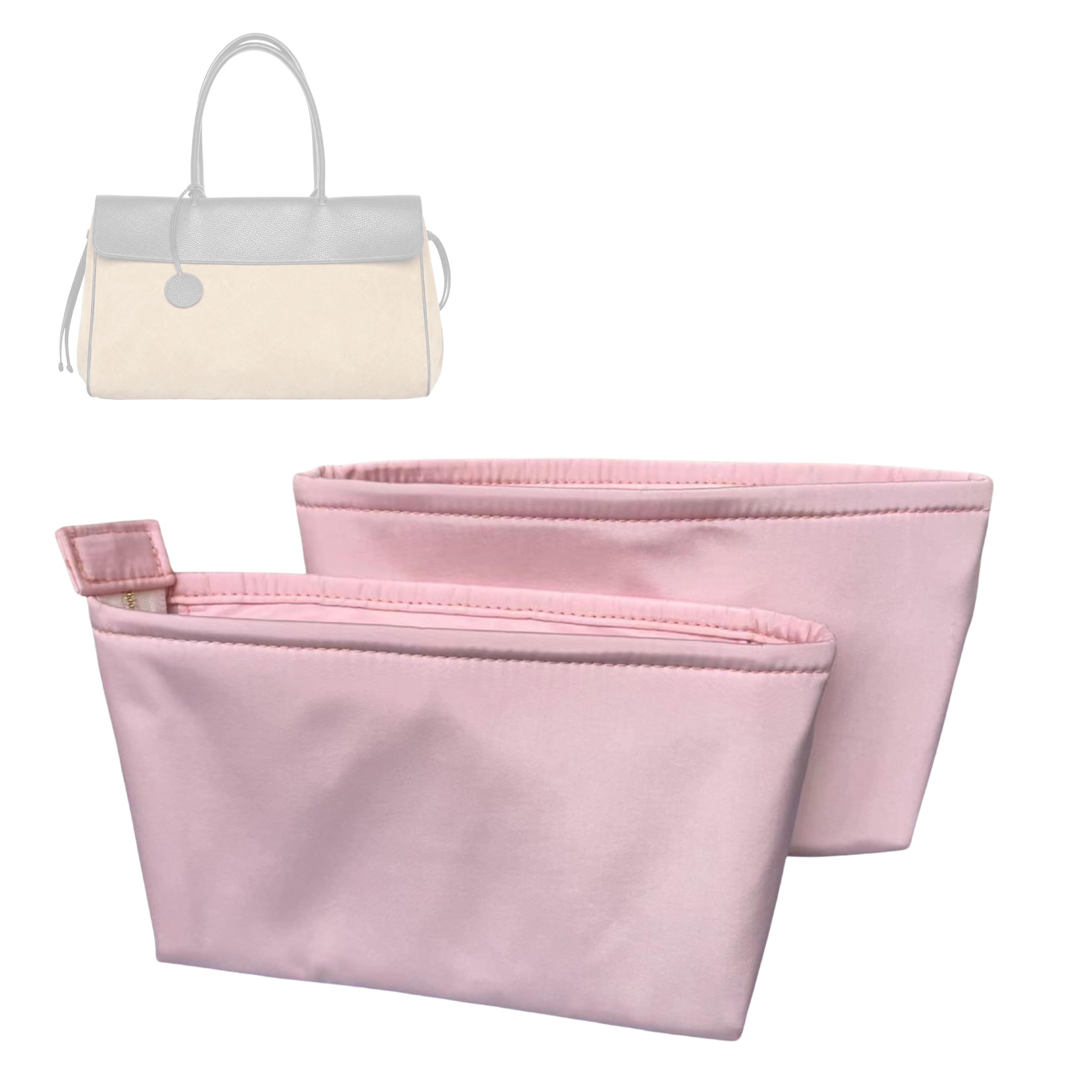 Divitize Luxe Silk Purse Organizer compatible with Shopping Bag