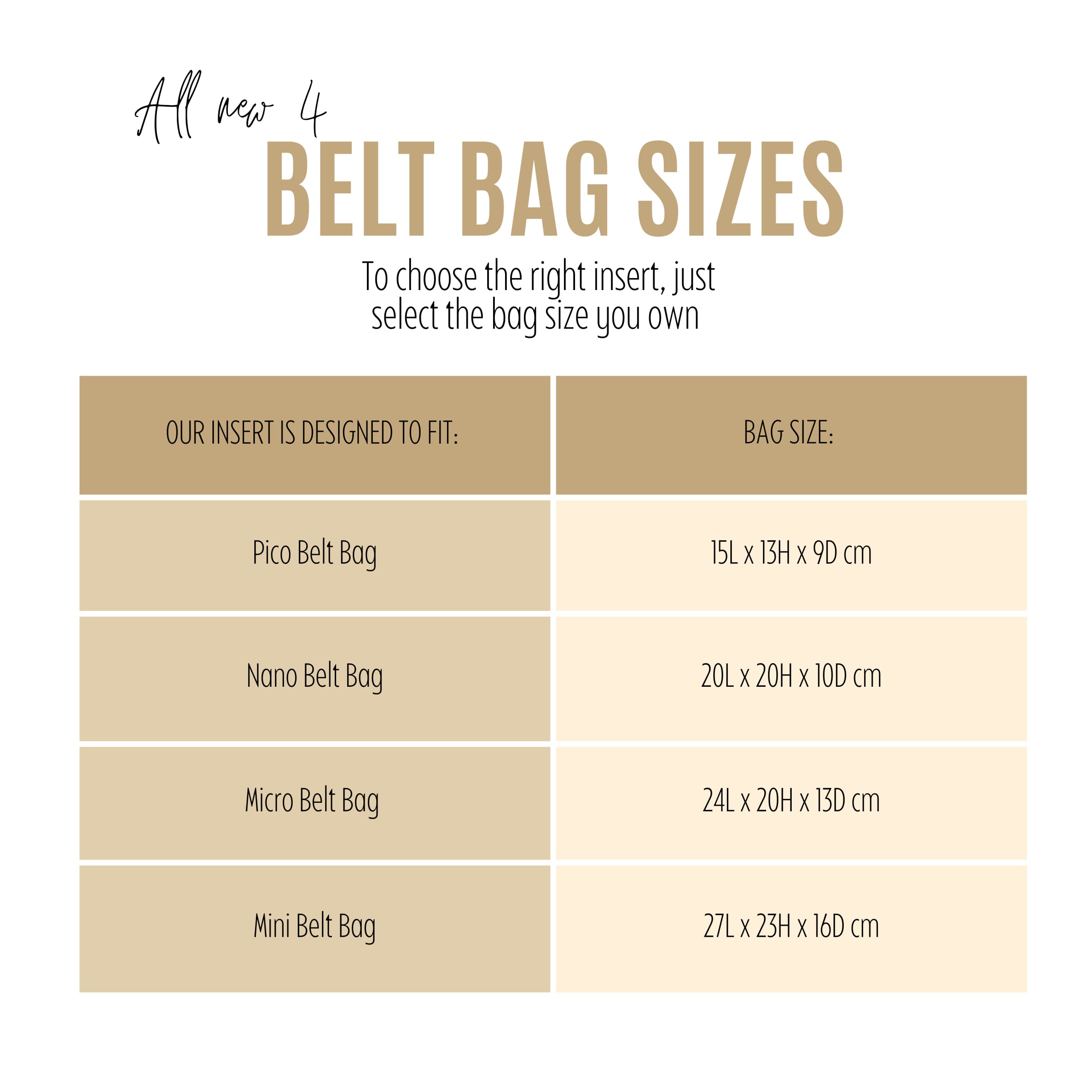 Divitize Premium Purse Organizer compatible with Belt Bags