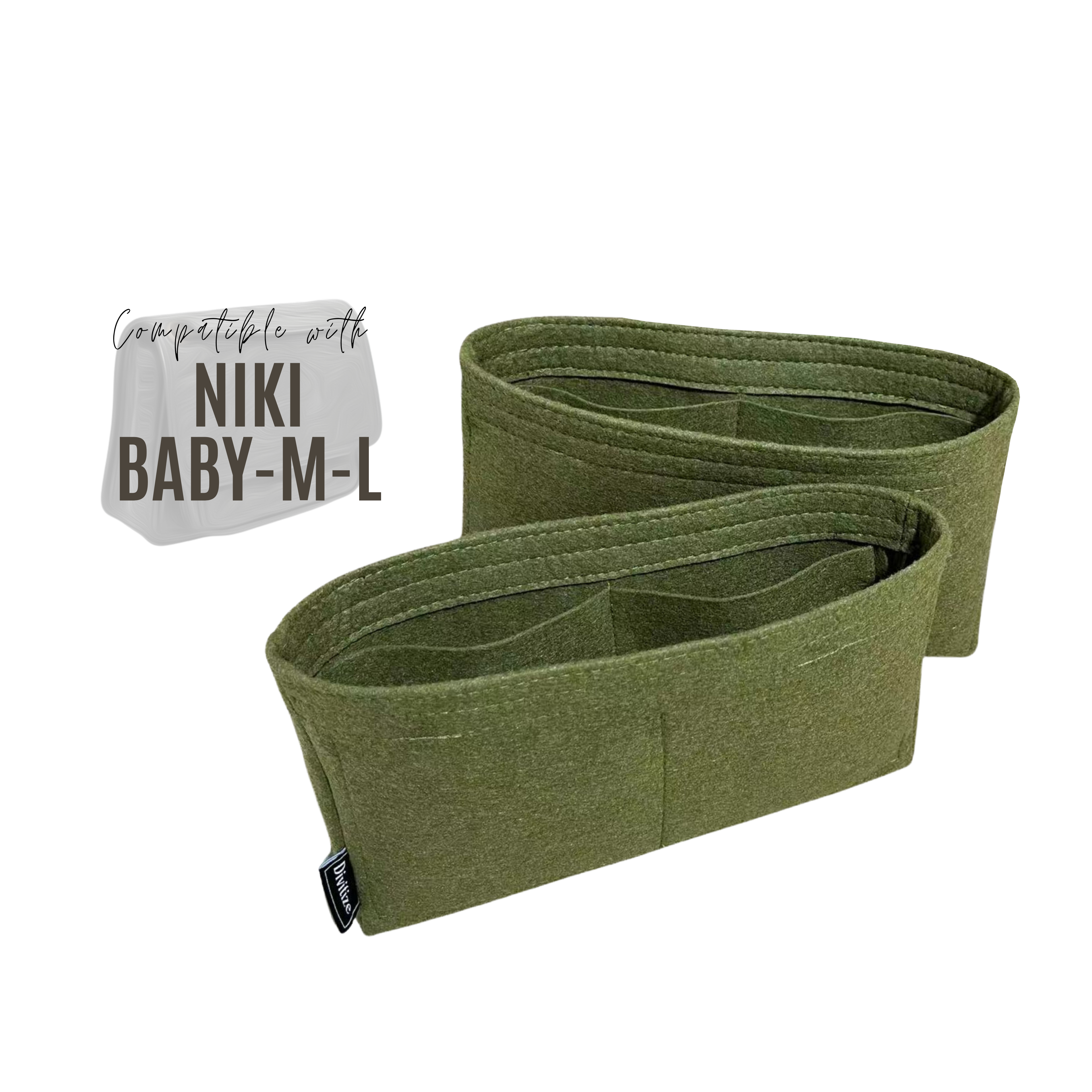 Divitize Premium Organizer compatible with Niki Bag (Set of 2)