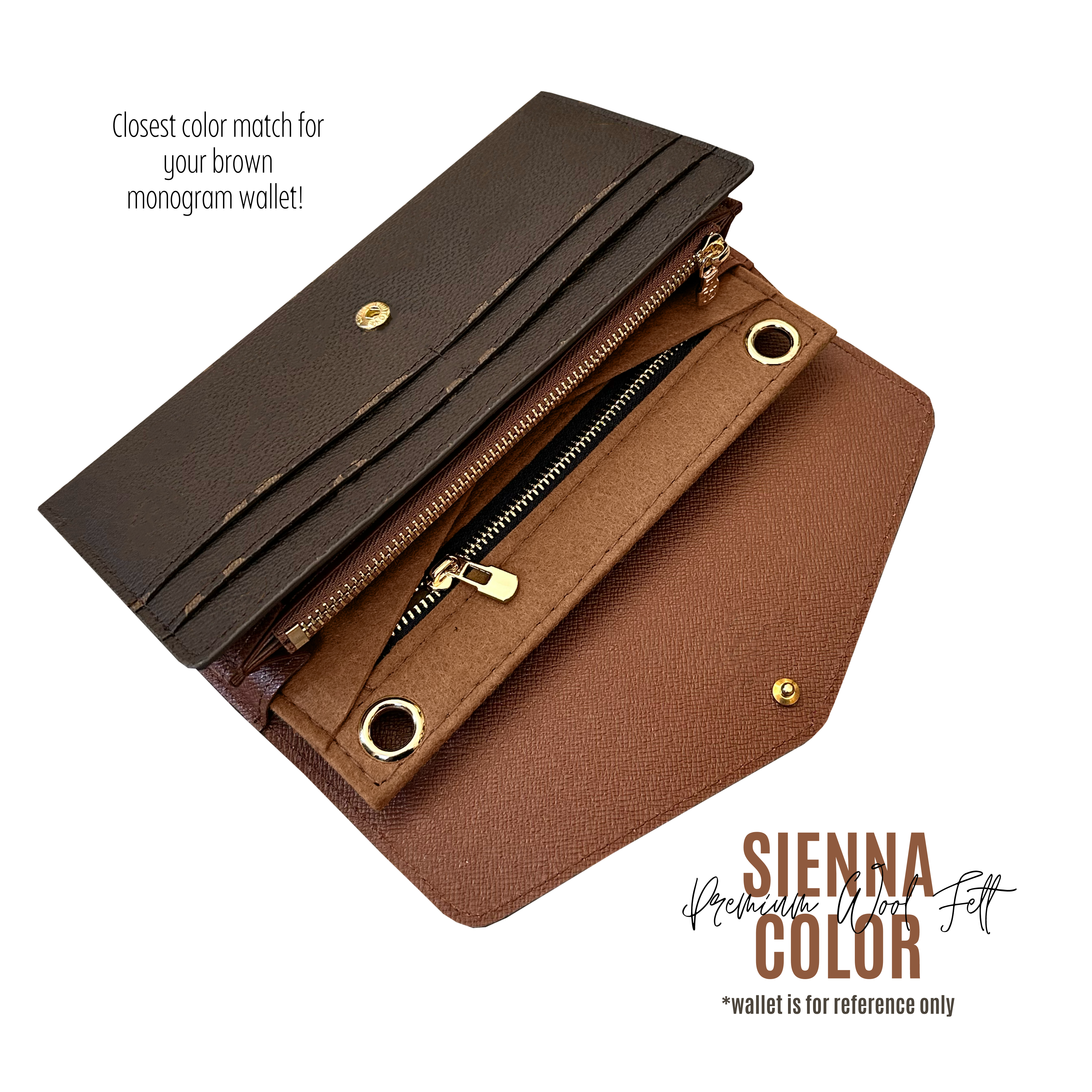 Sarah Wallet Conversion Kit with Round Clips & Chain