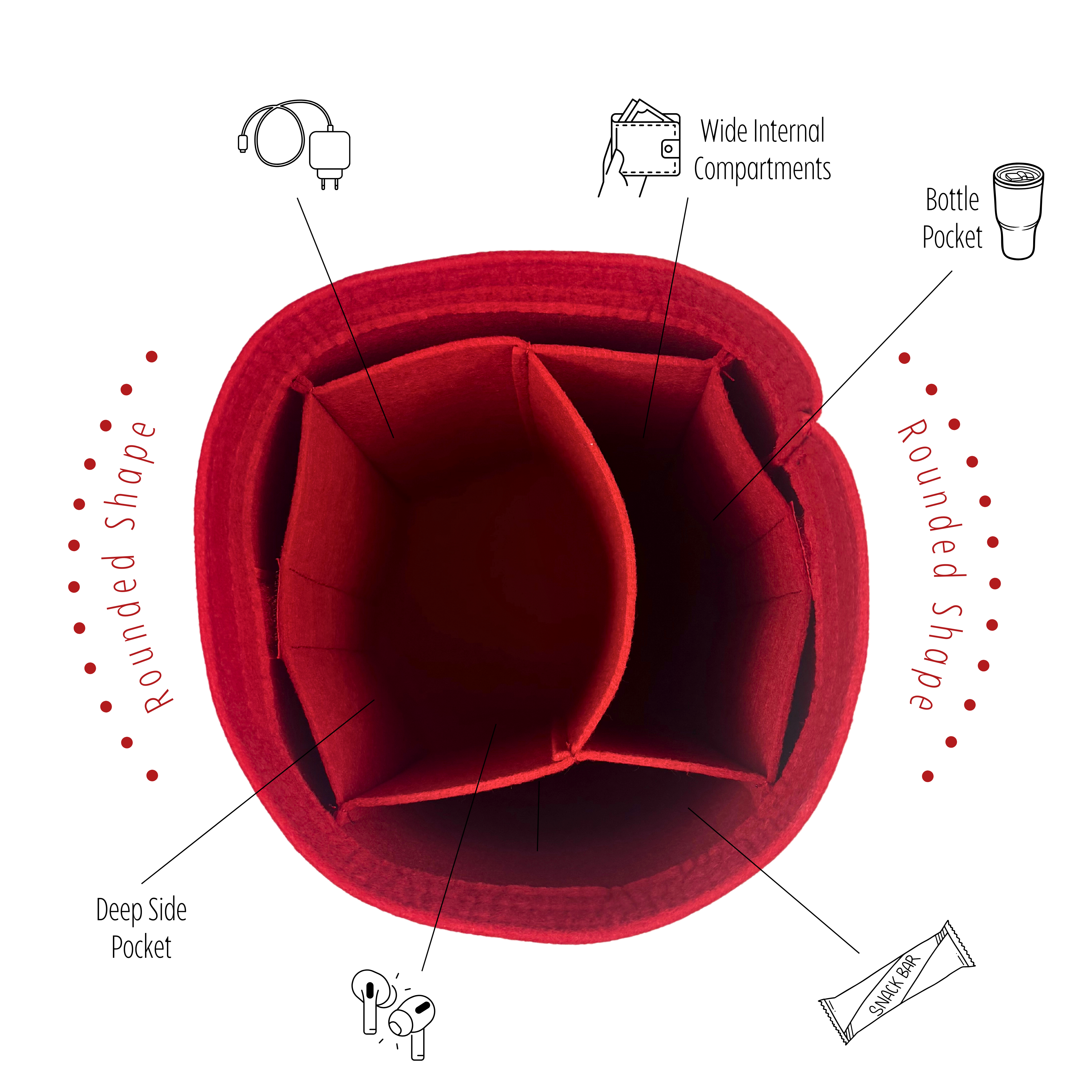 Dividetize® Organizer für Cannes Bucket Bag