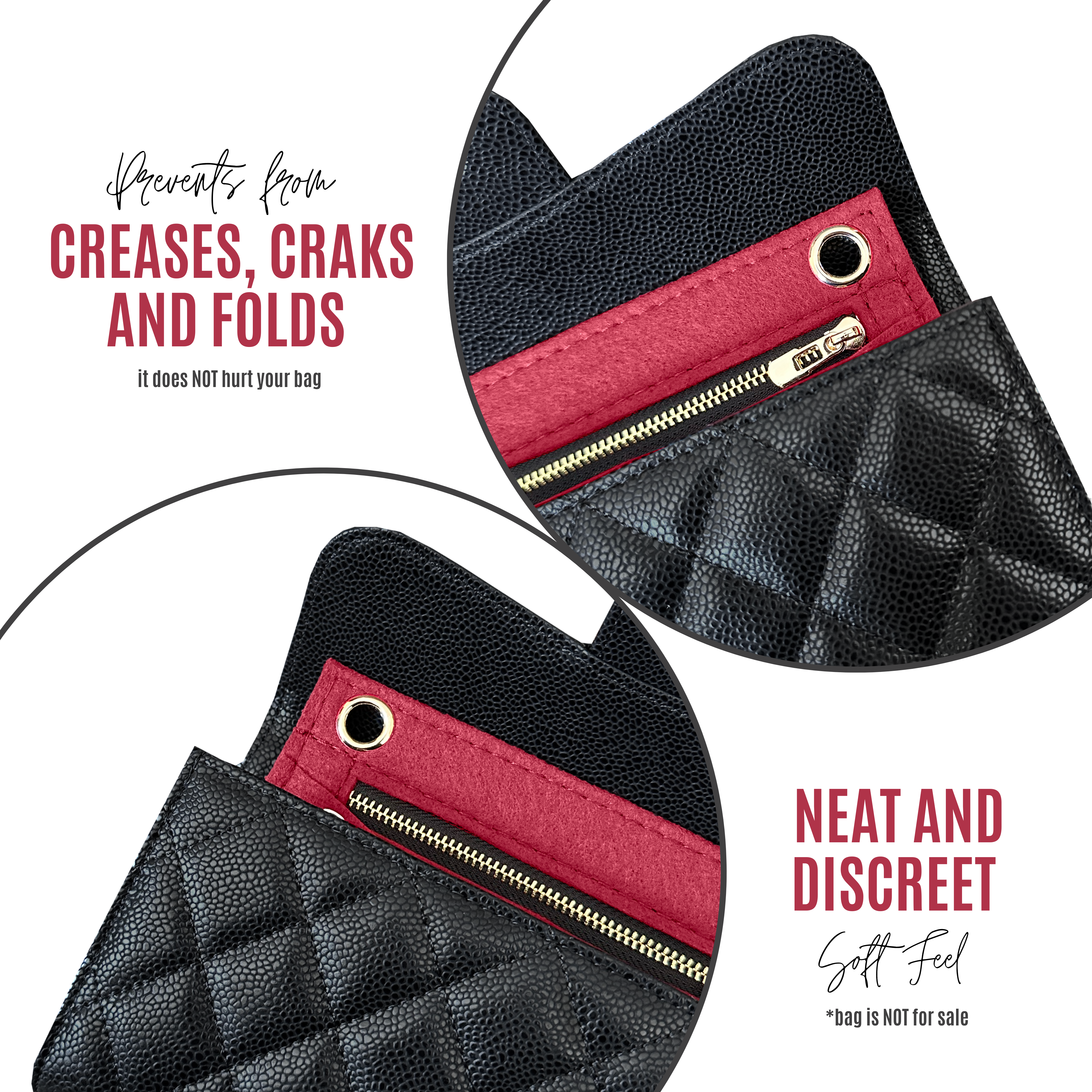 Ch*nel Classic Flap Wallet Conversion Kit & Leather Chain