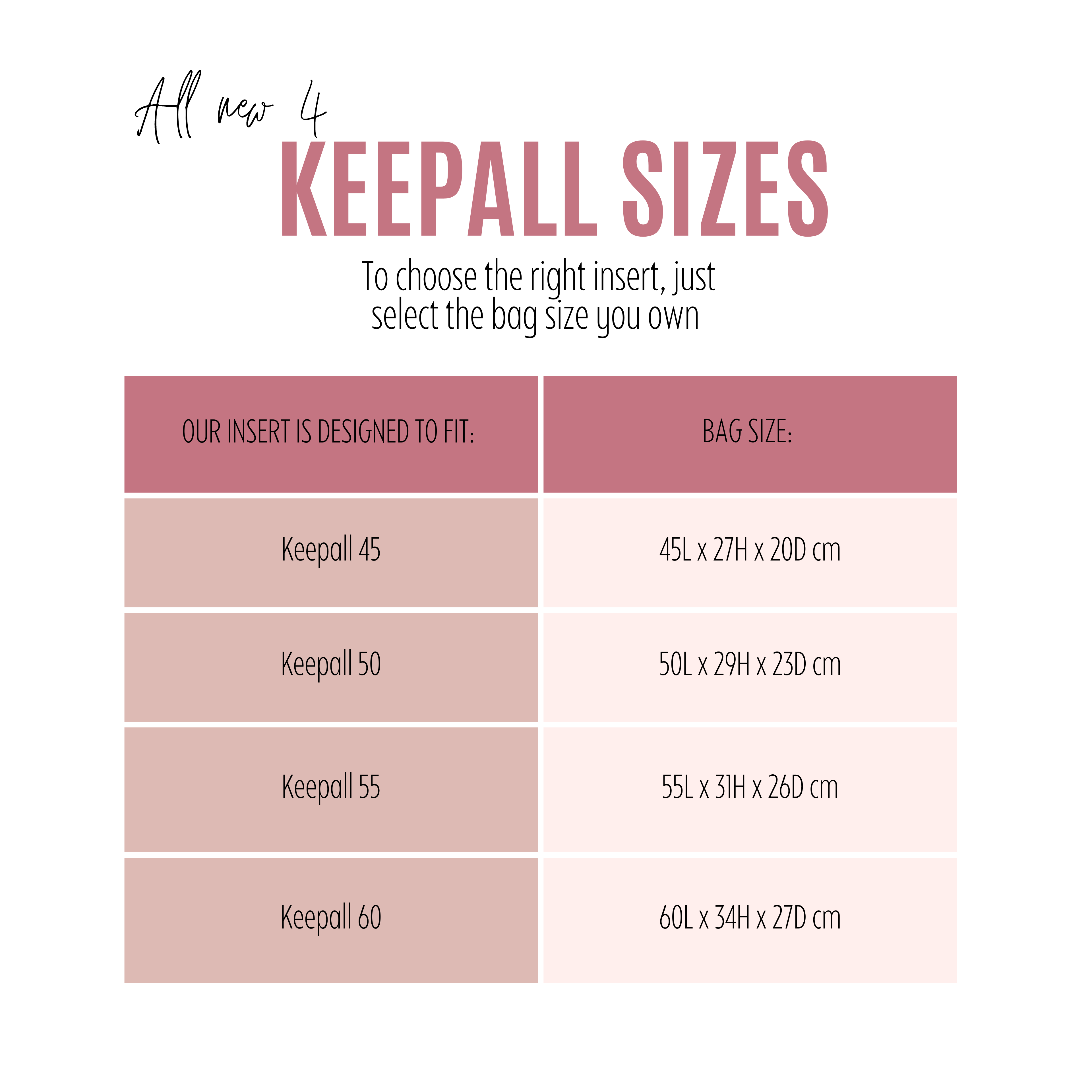 Divitize Premium Organizer compatible with Keepall