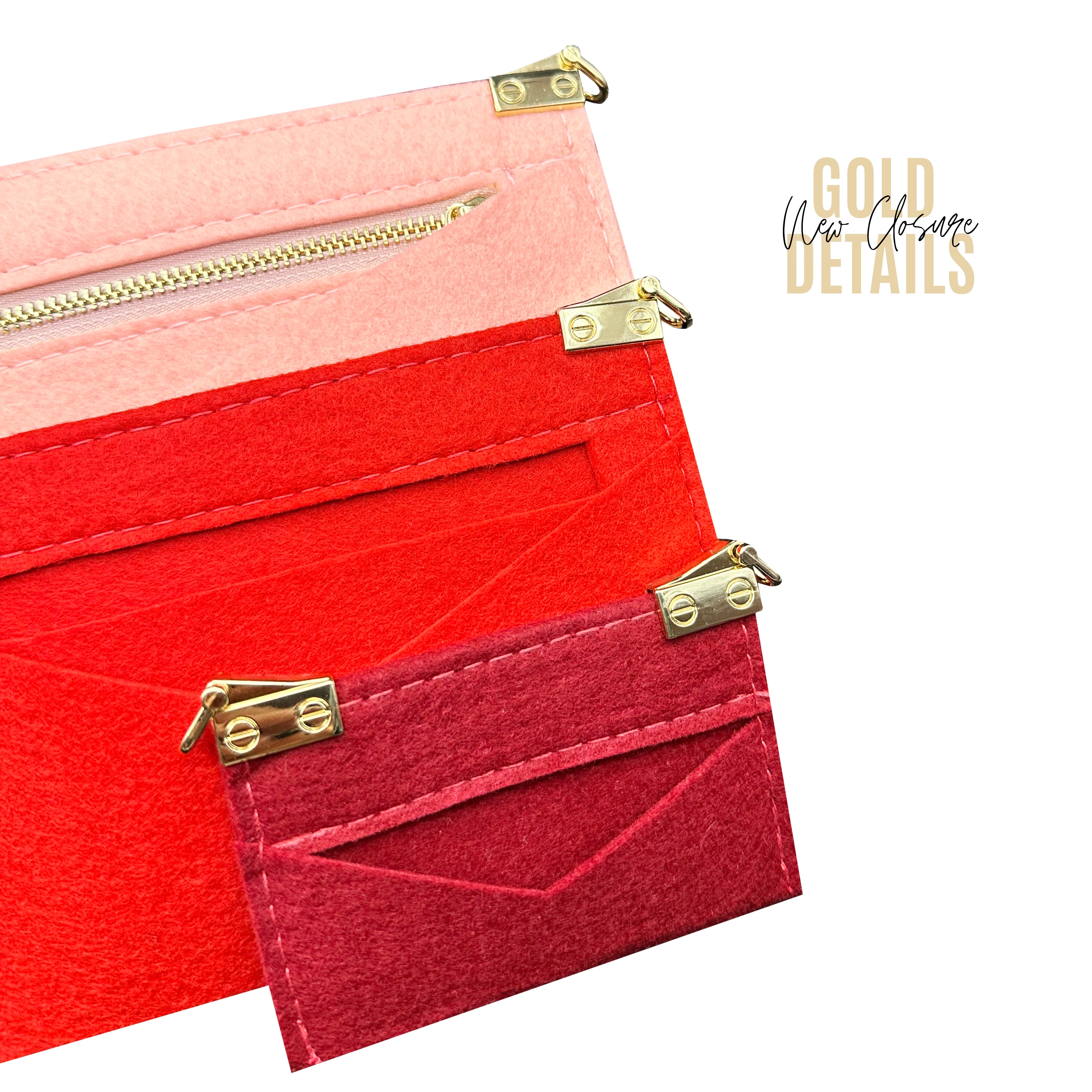 Divitize® Organizer für Kirigami Pochette (3er-Set) – Umbausatz mit erweiterten Seitenklammern