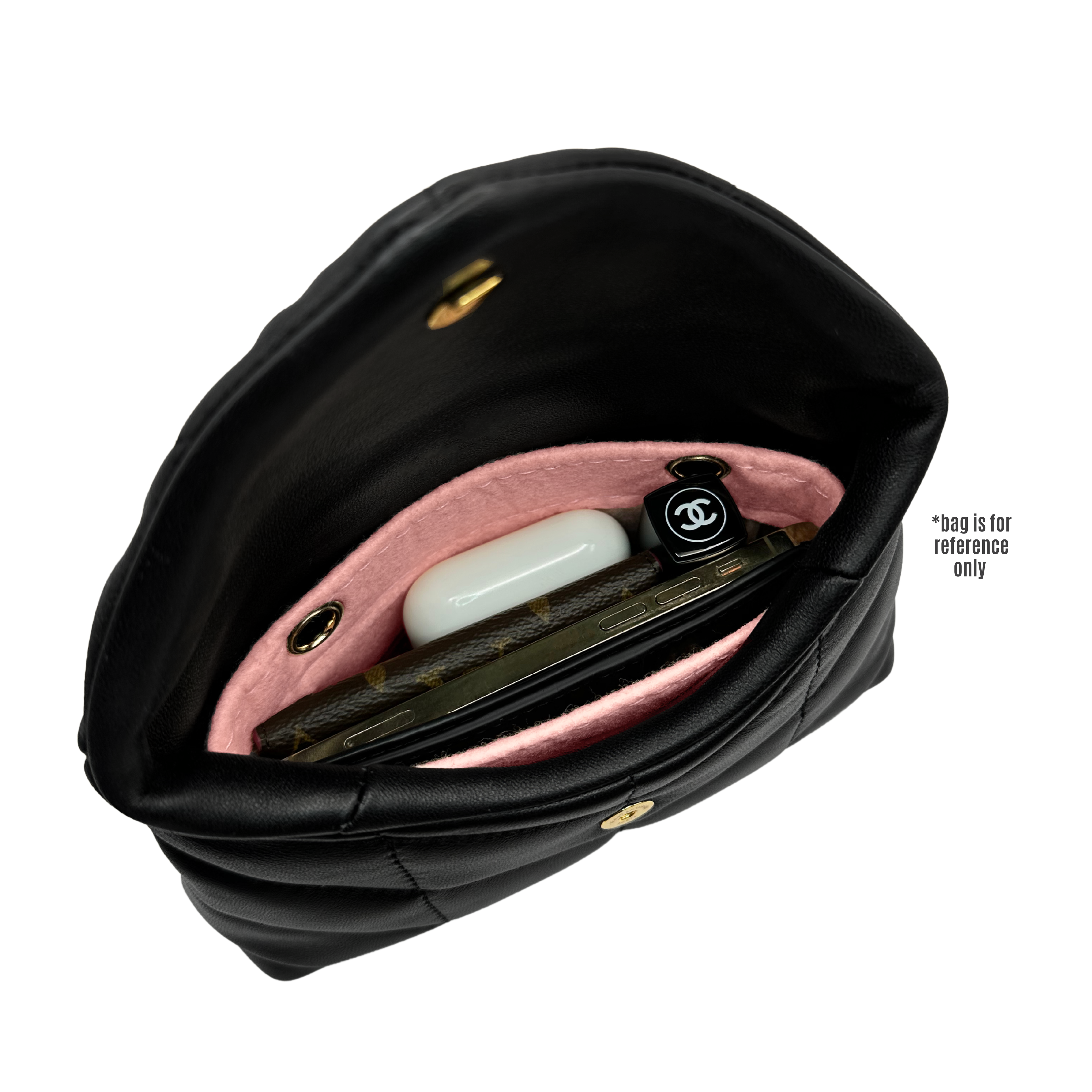 LouLou Puffer Small Pouch Conversion Kit with Full Coverage & Chain