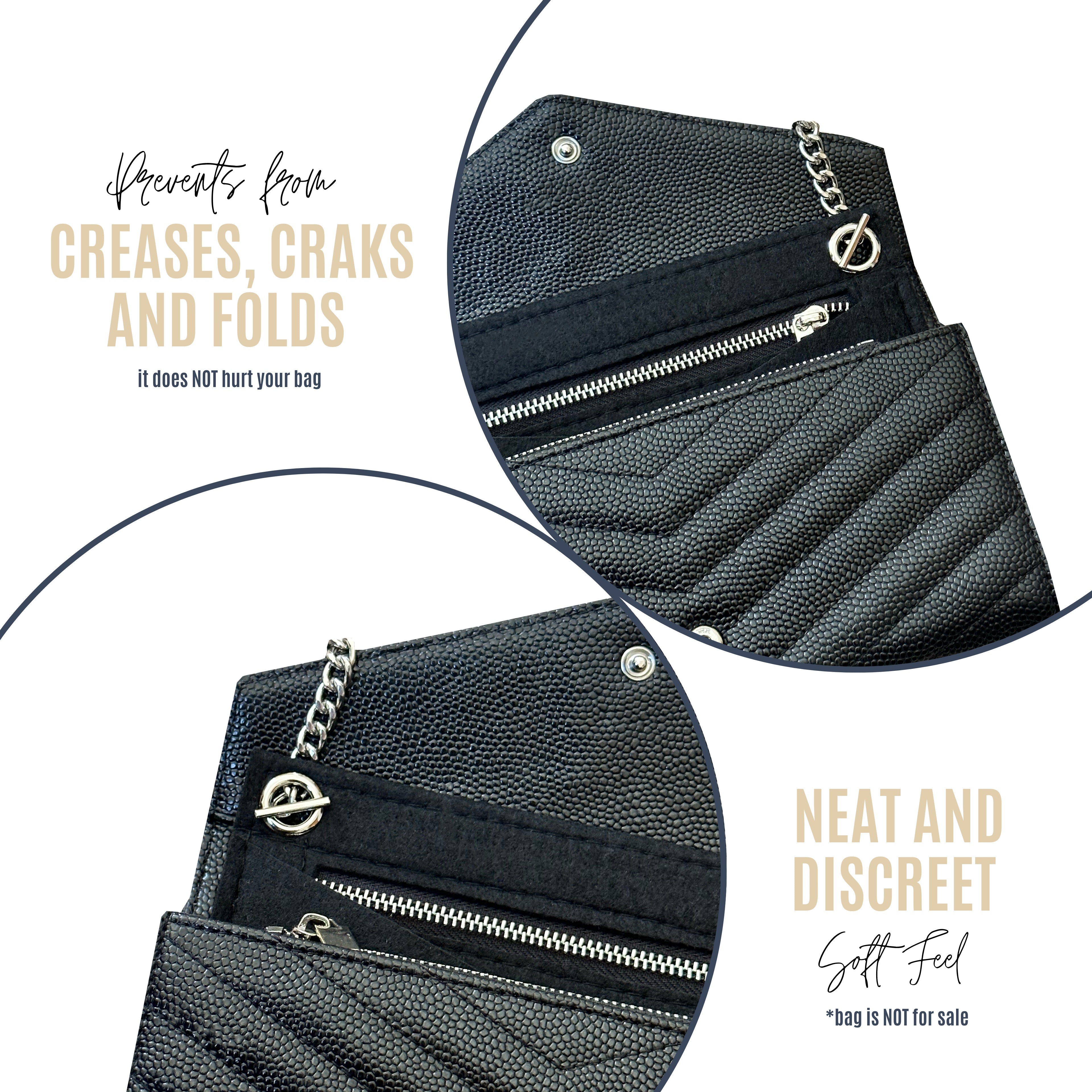 Divitize® Umrüstsatz für Cassandre Large Flap Wallet (mit Gold- oder Silberkette)