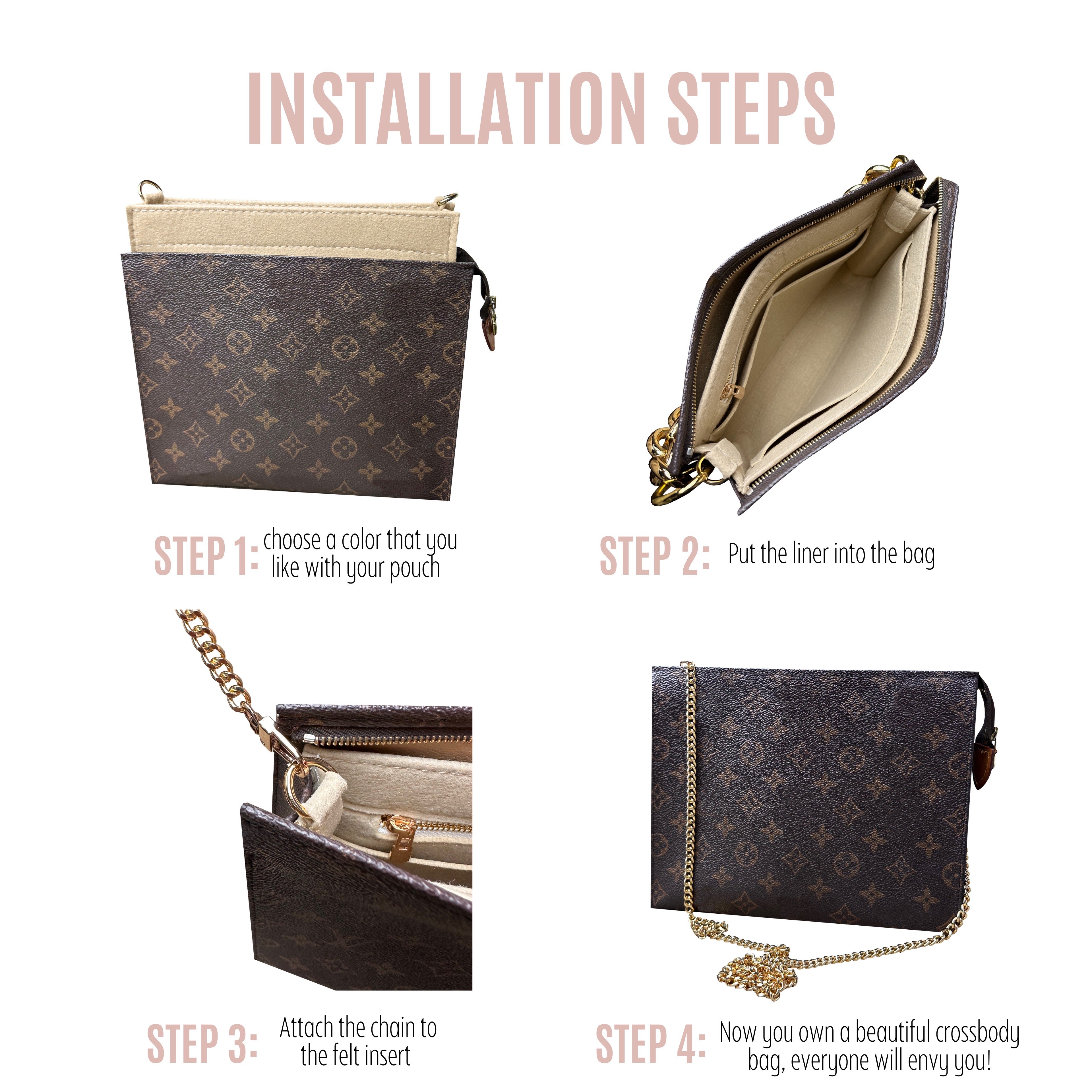 Divitize Luxe Conversion Kit compatible with Toiletry Pouch 26