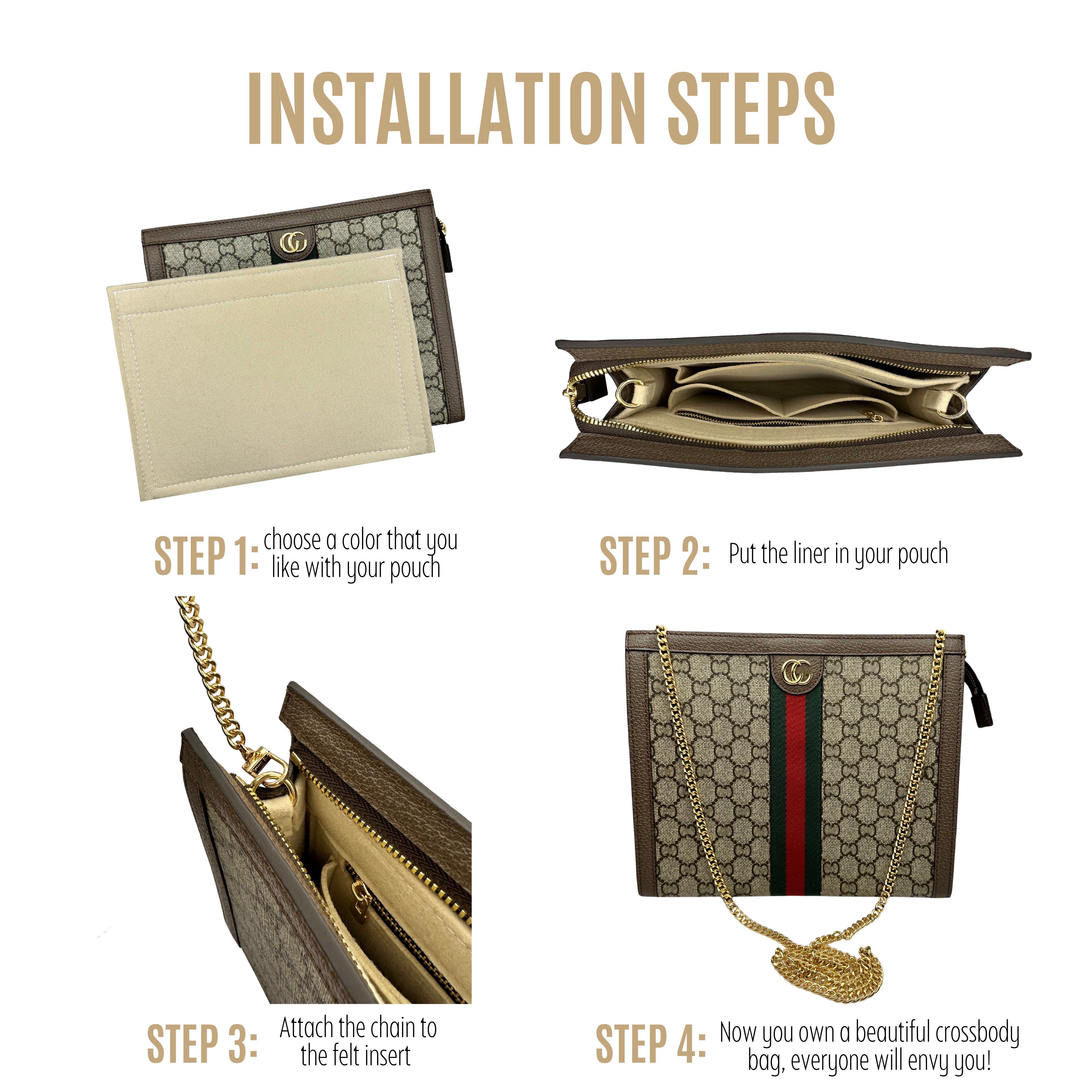 Ophidia Pouch Conversion Kit with Extended Clips & Chain