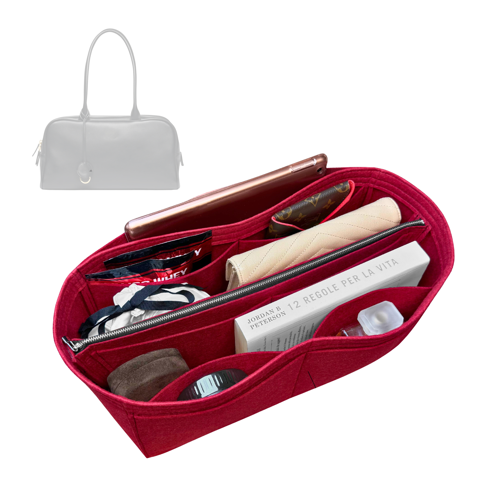 Divitize Purse Insert compatible with Large Bowling Bag