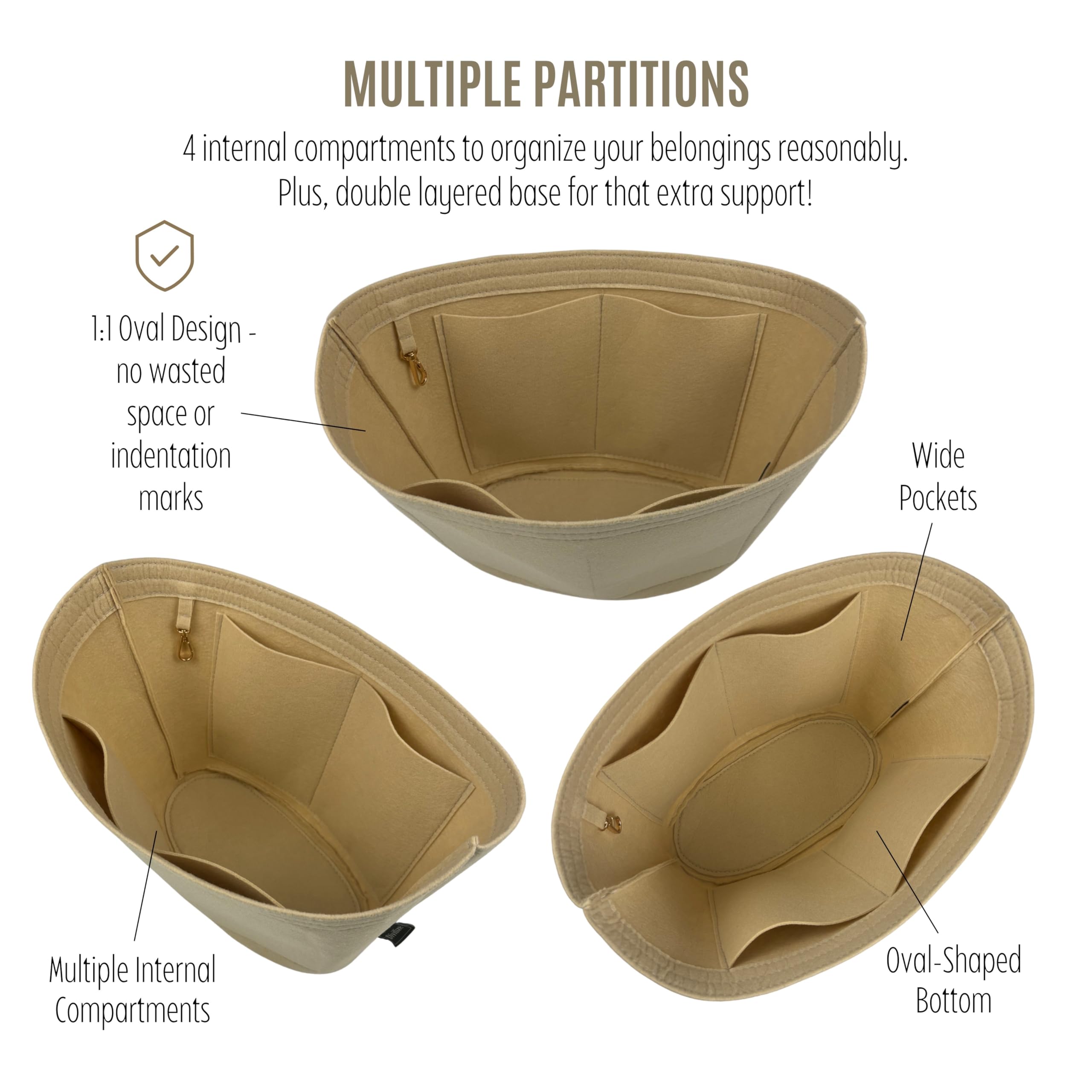 Divitize Premium Purse Organizer compatible with Anagram Basket Bag