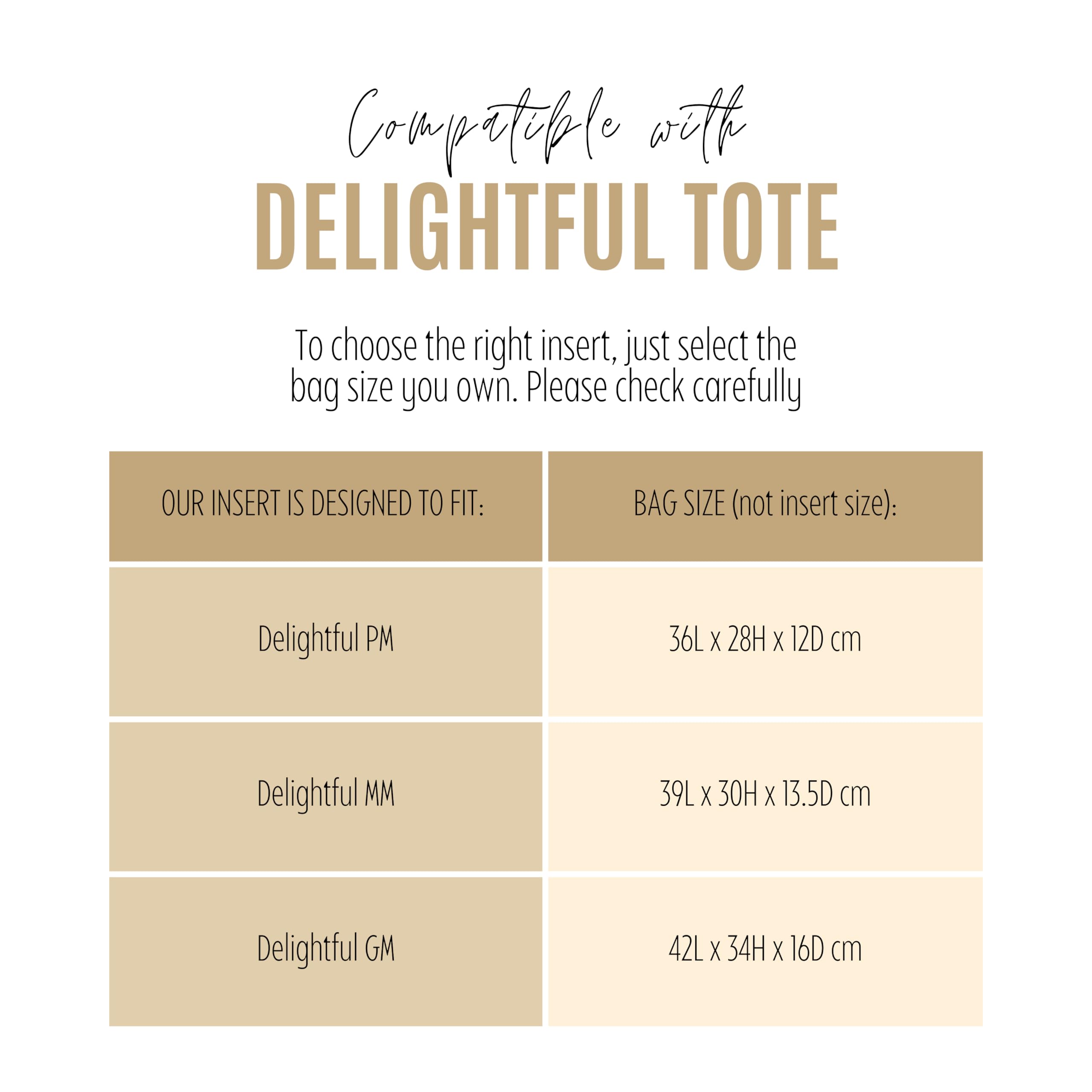 Divitize Premium Purse Organizer compatible with Delightful Bags