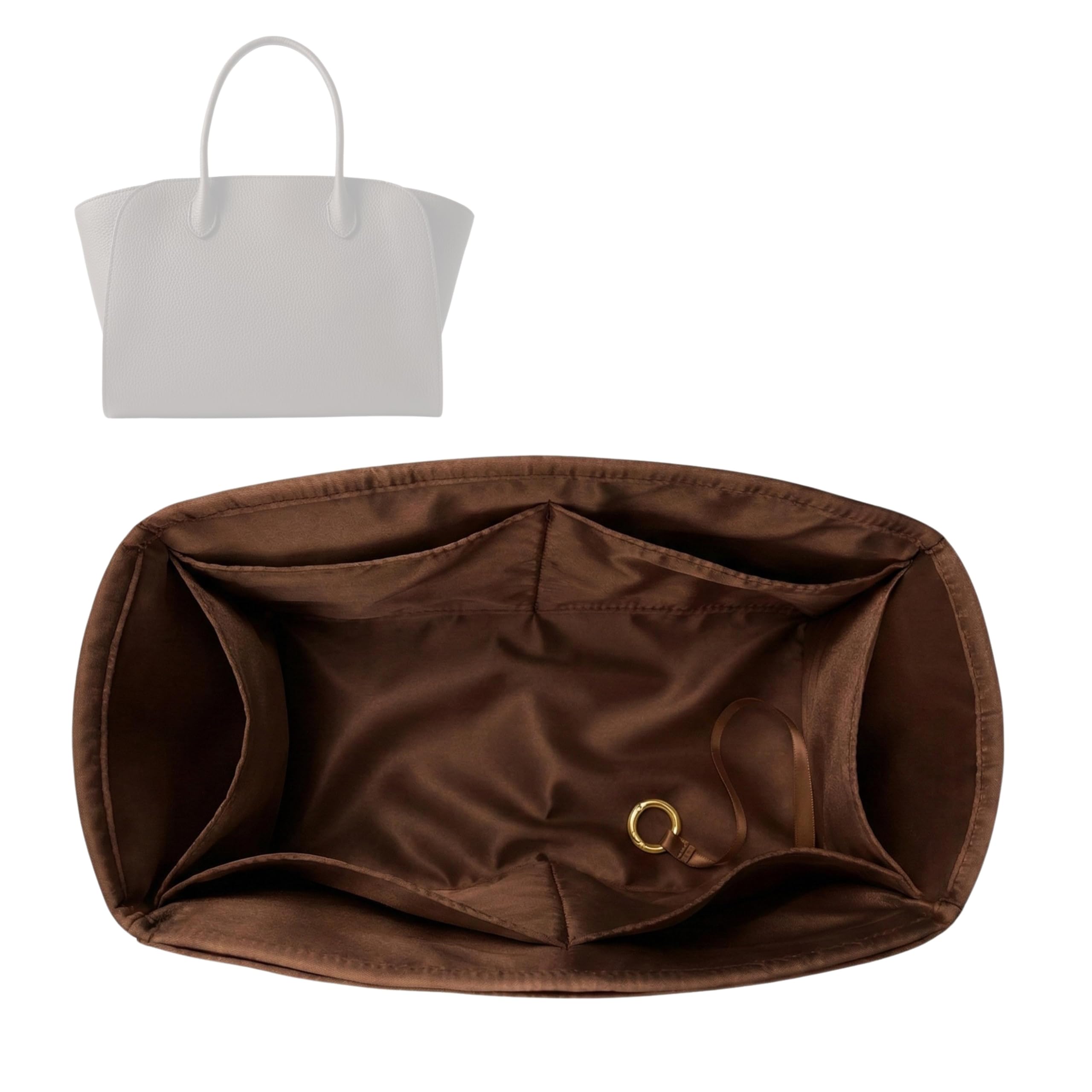 Divitize Luxe Silk Purse Organizer compatible with Marlo Bags