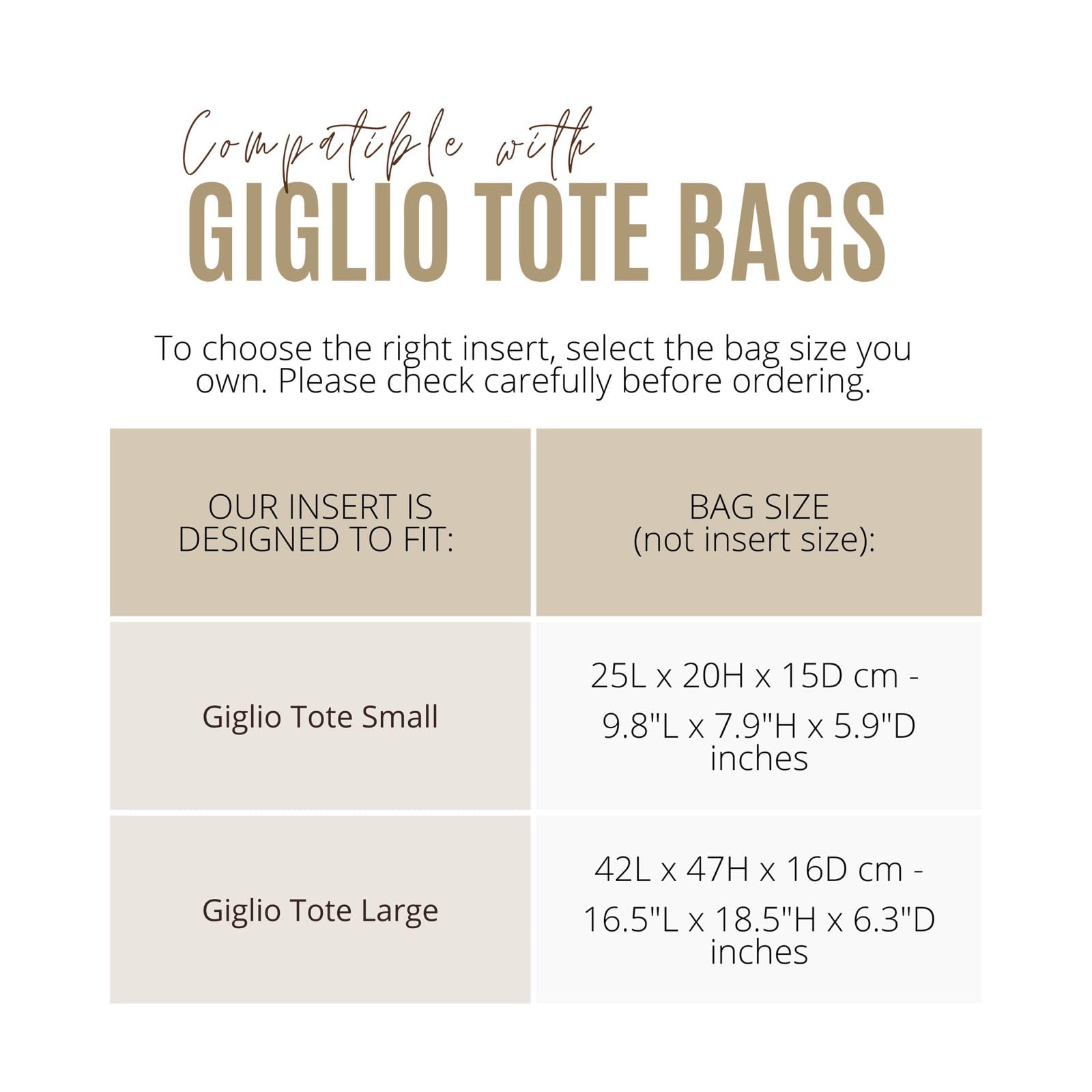 Premium Organizer compatible with Giglio Totes