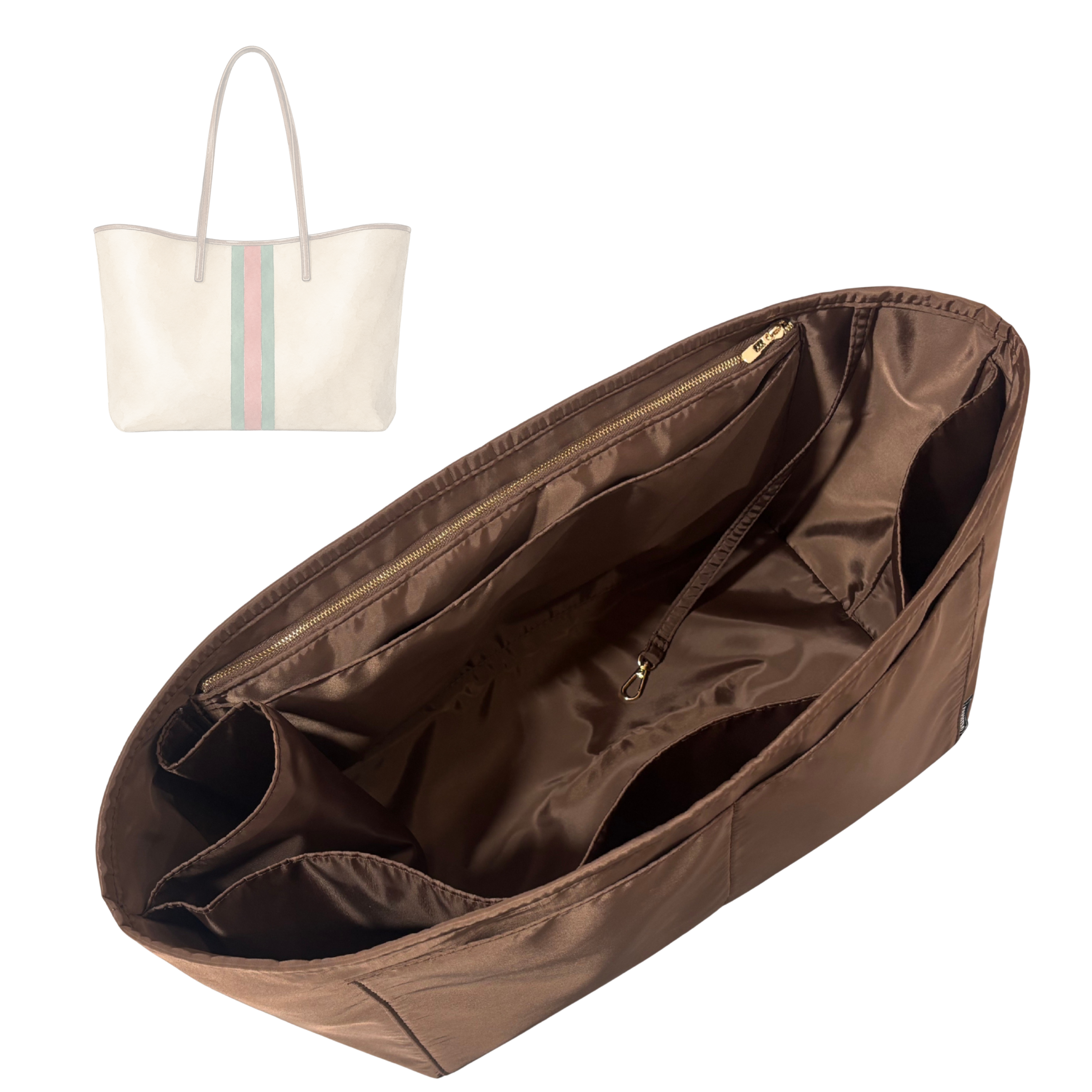 Divitize Luxe Waterproof Nylon Organizer compatible with Tribeca Tote Bag
