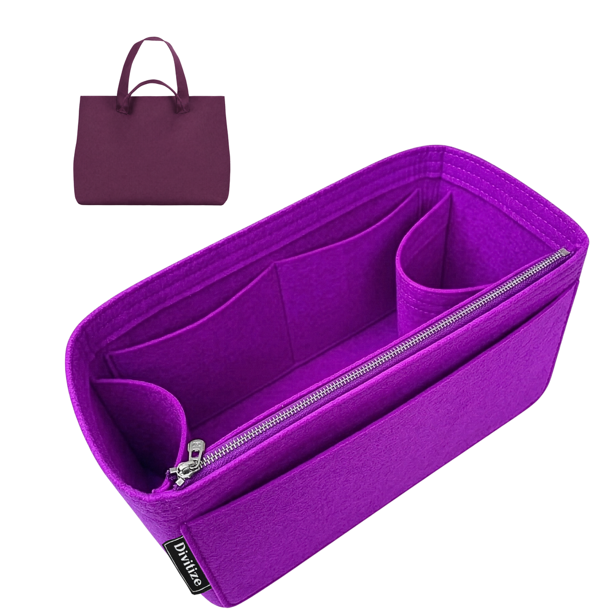 Divitize Curves Tote felt organizer Violet#Color_Violet