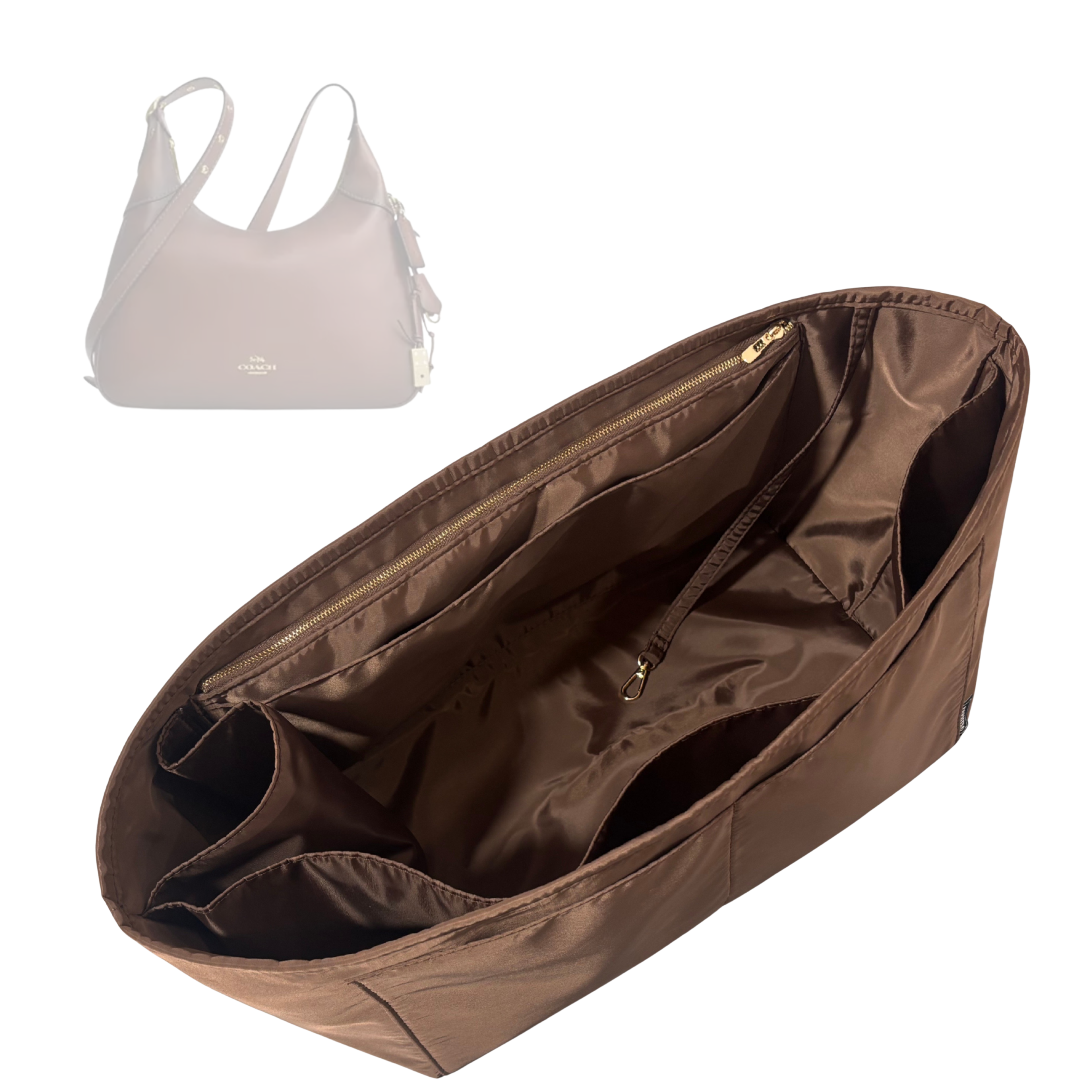 Divitize Luxe Waterproof Nylon Organizer compatible with Ella Shoulder Bag