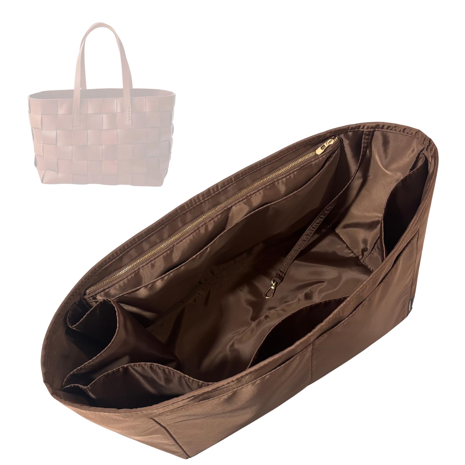 Divitize Luxe Waterproof Nylon Organizer compatible with Mini Japan / Japan Tote Bag