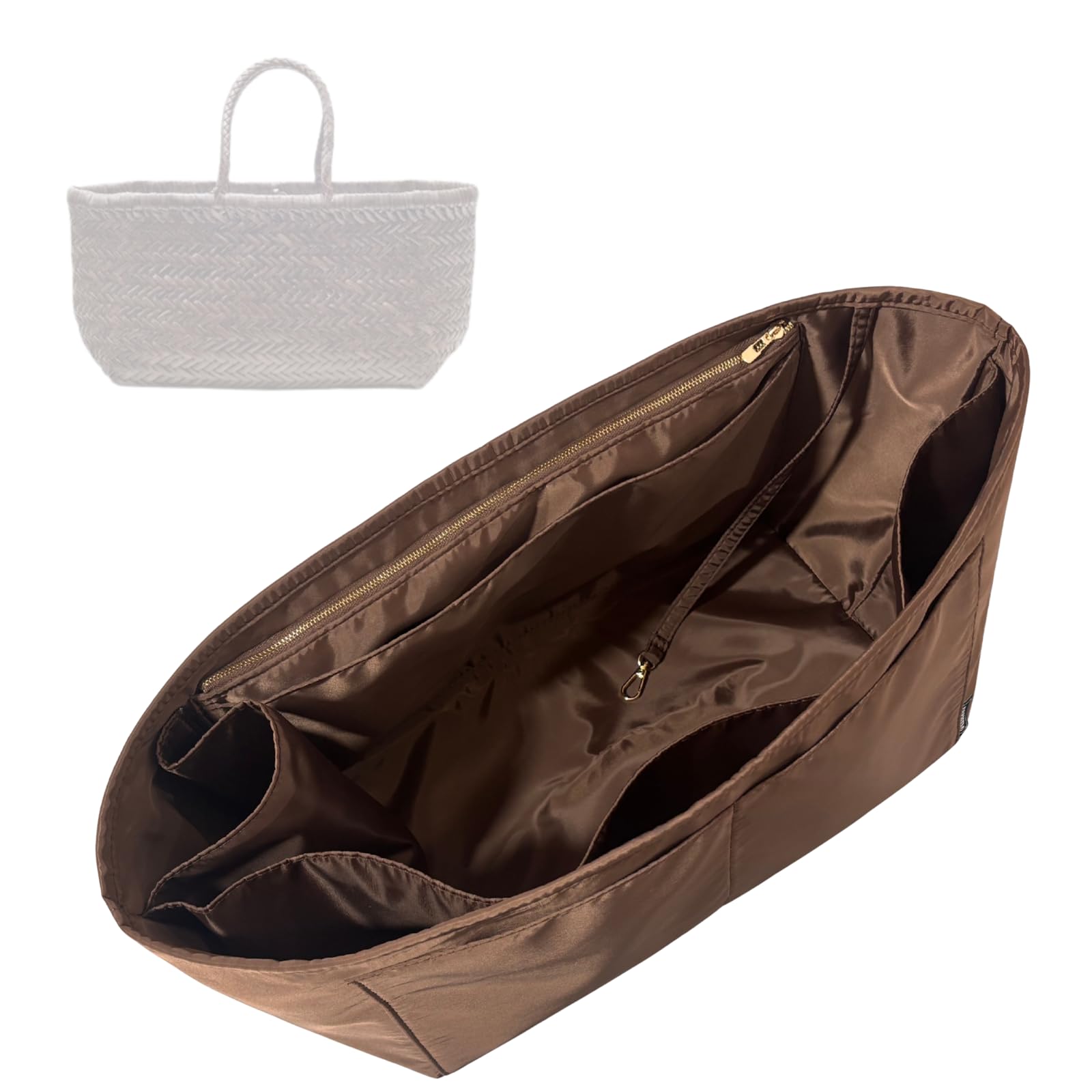 Divitize Luxe Waterproof Nylon Organizer compatible with Triple Jump Small / NS Diagonal Bag