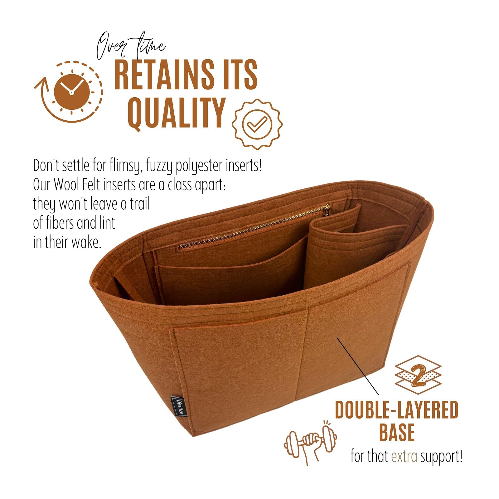 Divitize Purse Organizer compatible with Mini Flat Gora Bag