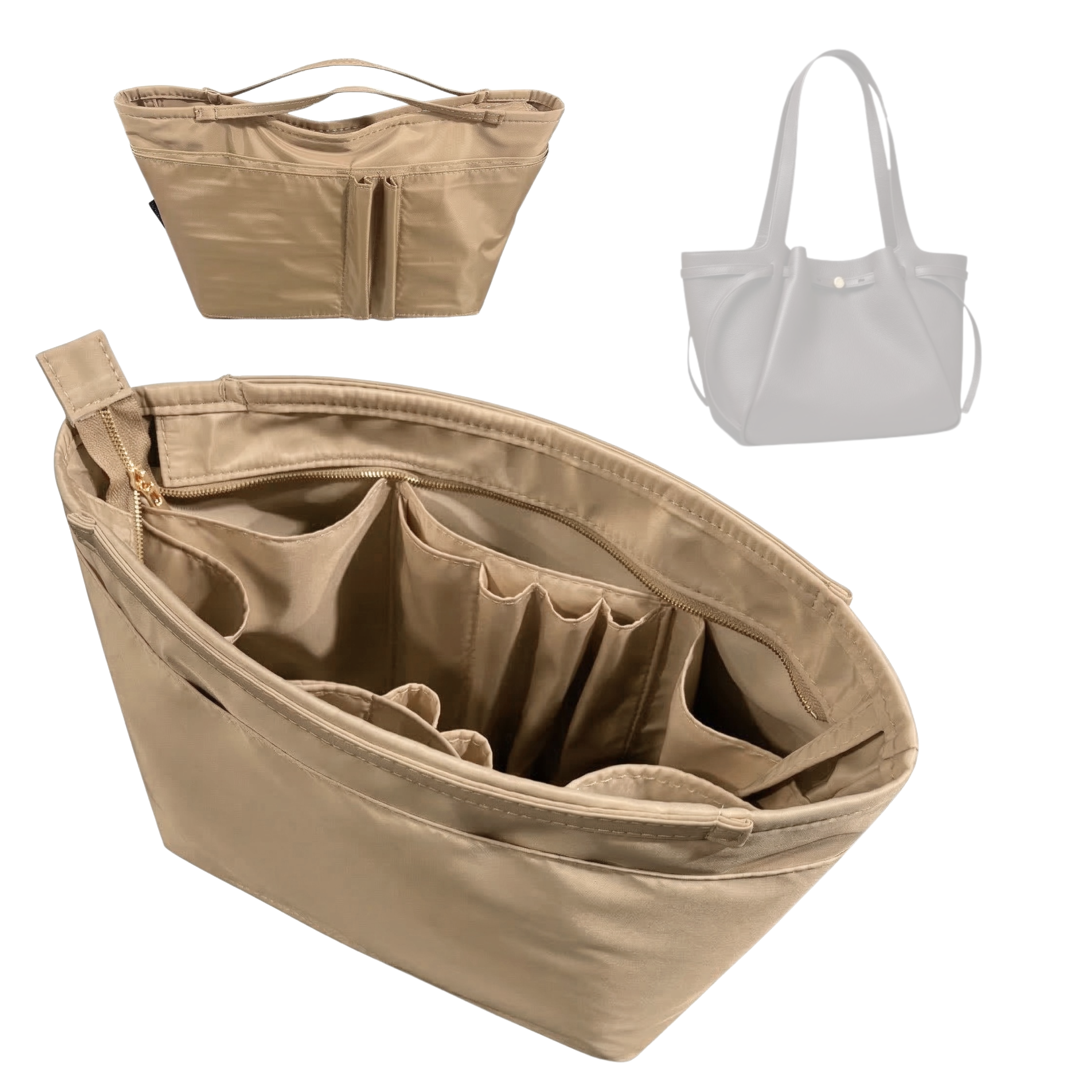 Divitize Luxe Waterproof Nylon Organizer compatible with Romy Totes