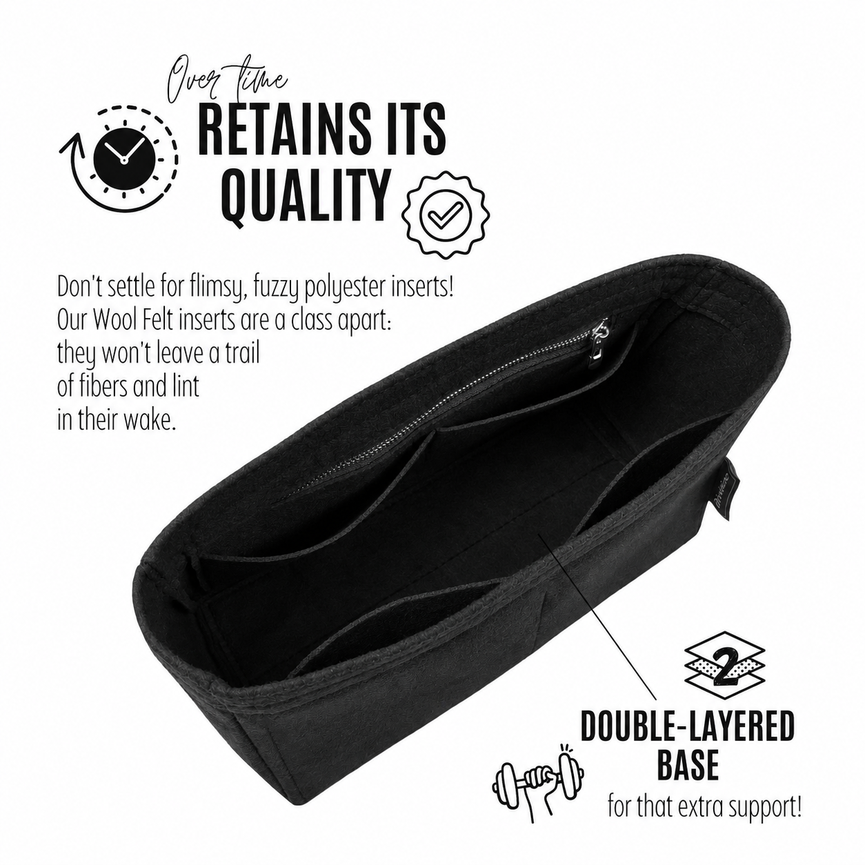 Divitize Purse Organizer compatible with Maxi Flap Bag