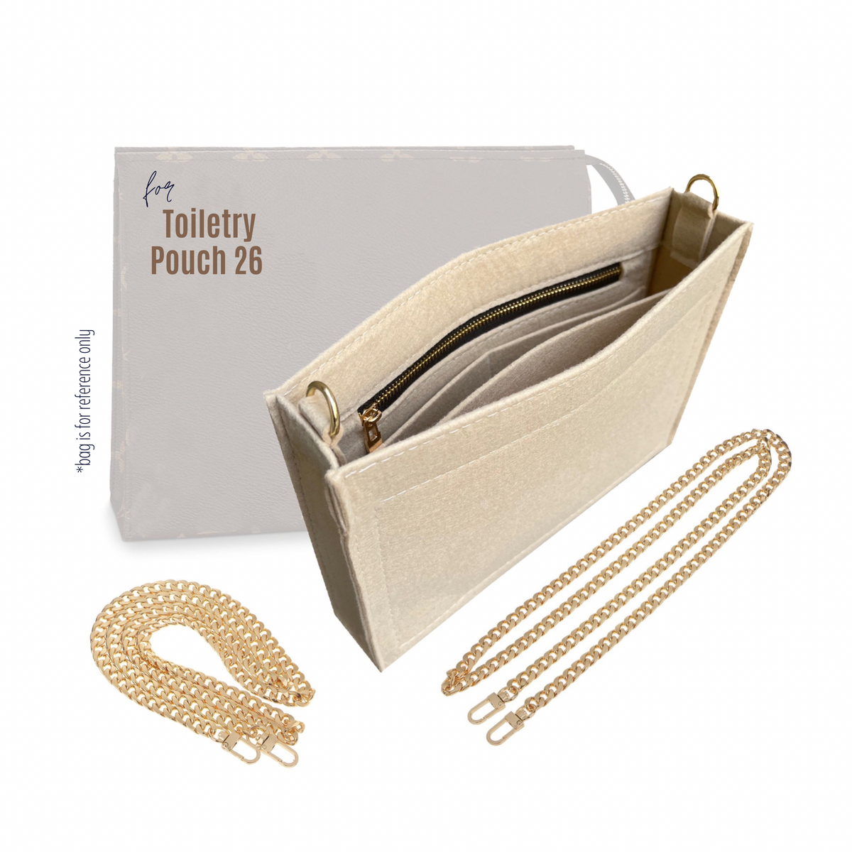 Toiletry Pouch 26 Conversion Kit | Divitize Premium Insert