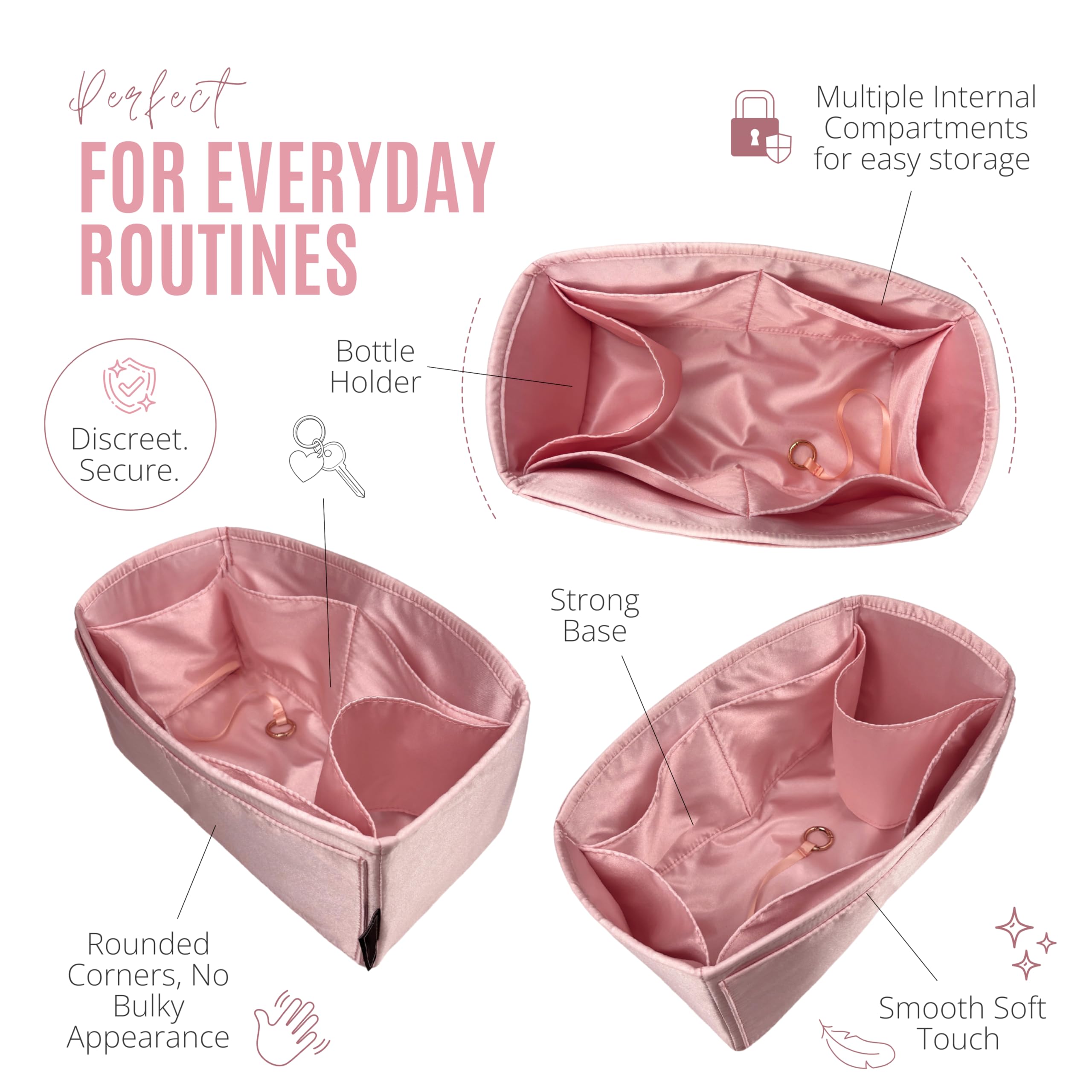 Divitize Luxe Silk Purse Organizer compatible with Campana Bags
