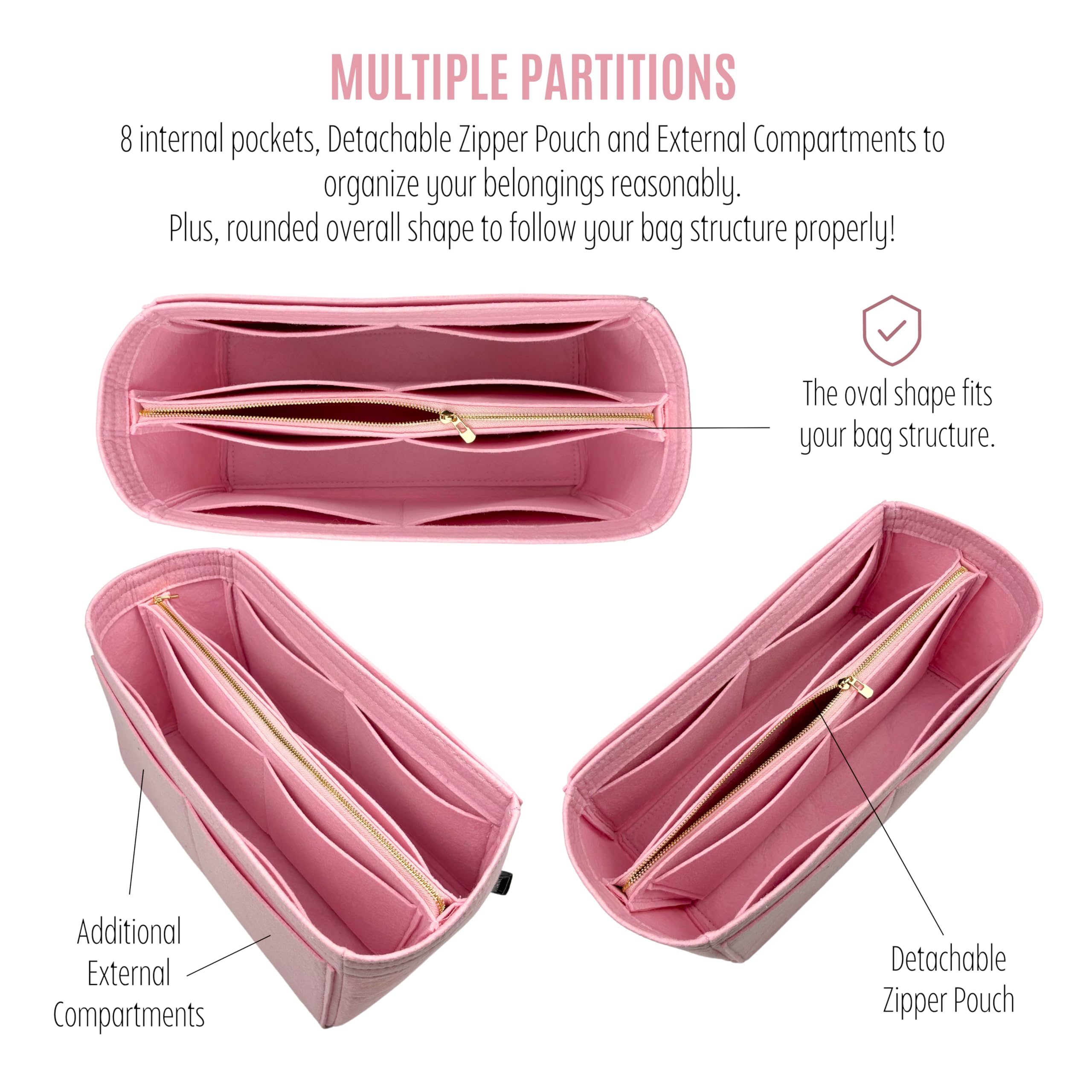 Divitize Premium Purse Organizer compatible with Belt Bags