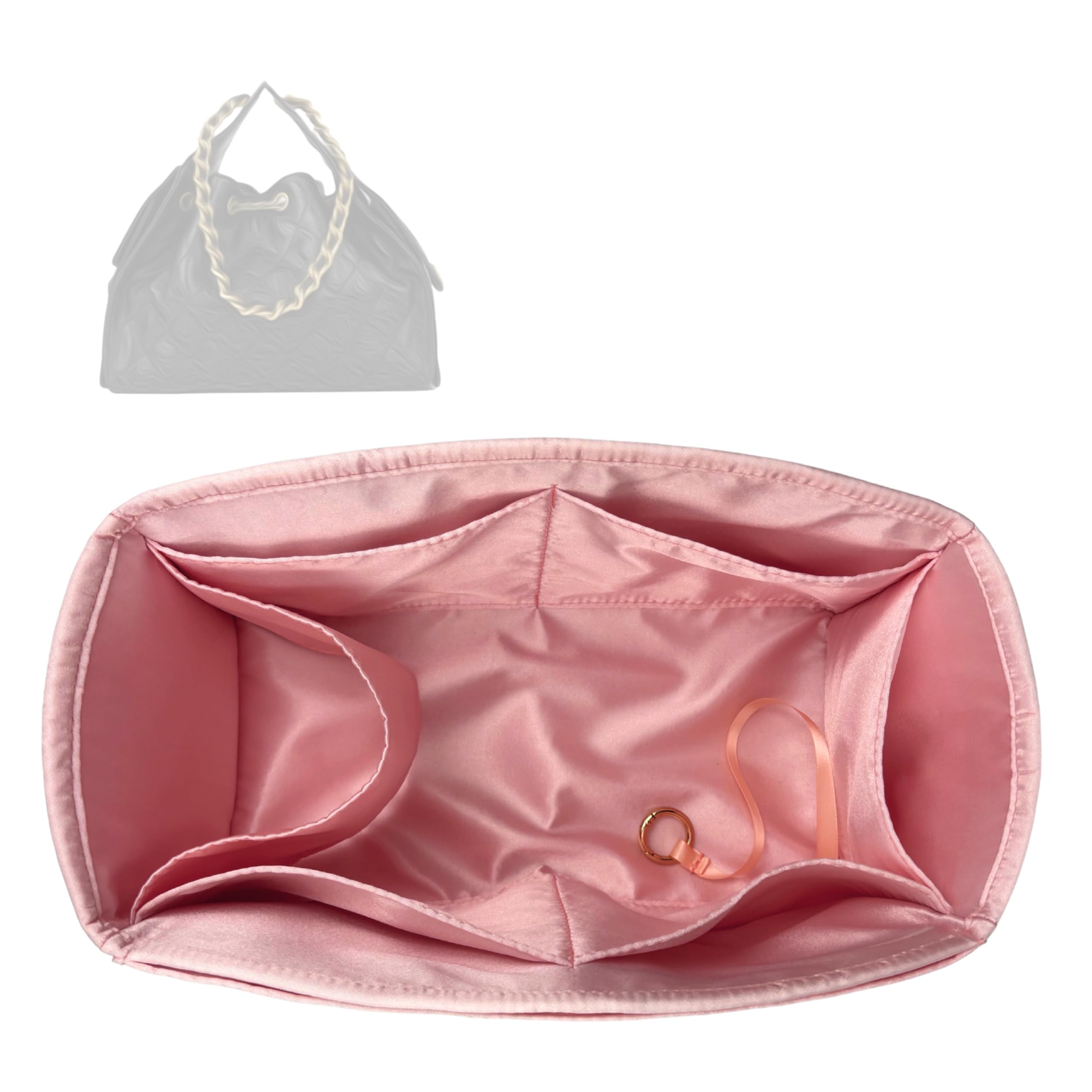 Divitize Luxe Silk Purse Organizer compatible with CC 25 Bags
