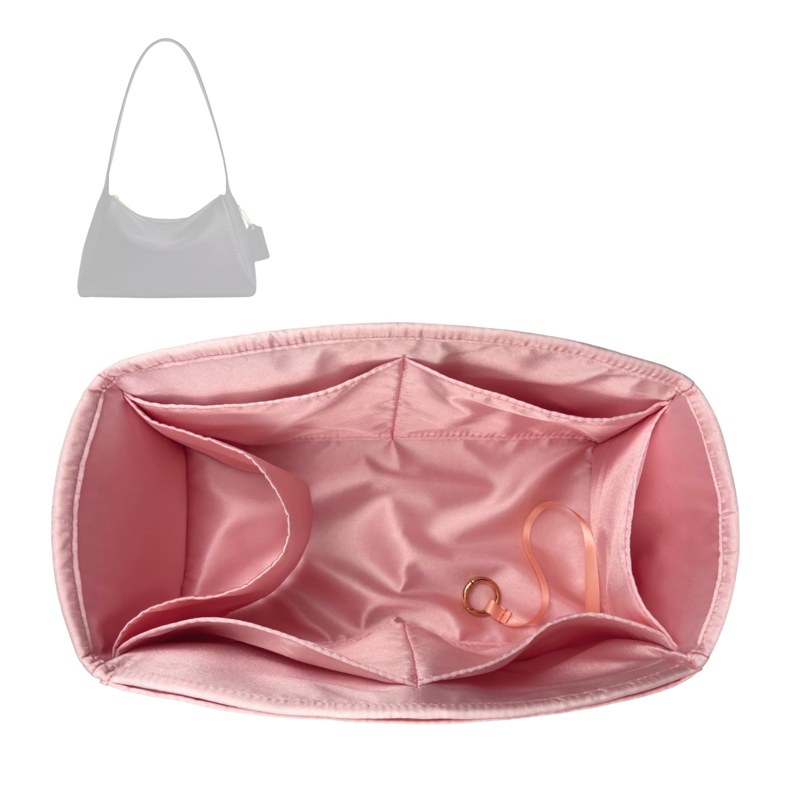 Divitize Luxe Silk Purse Organizer compatible with Lola Shoulder Bag