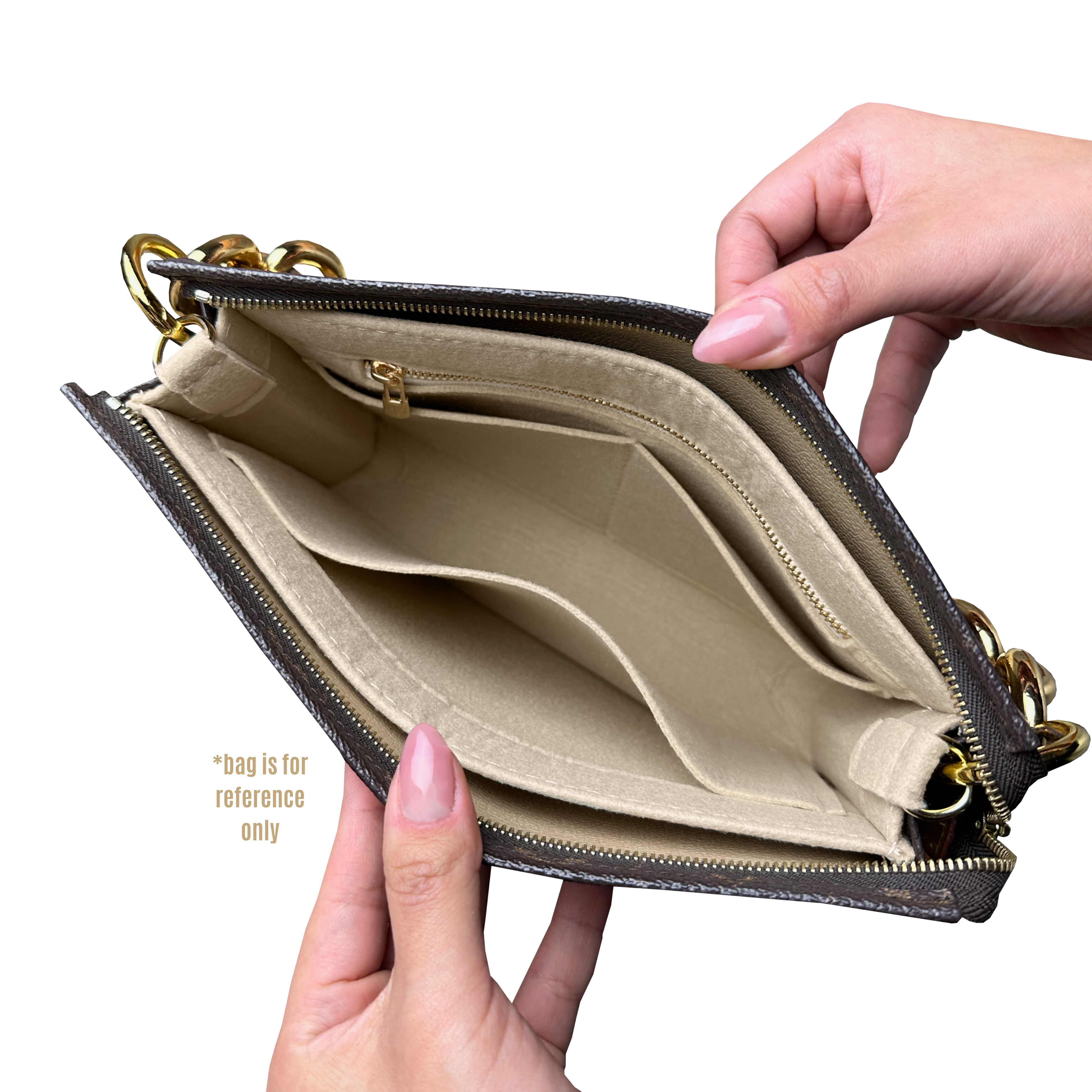 Divitize® Conversion Kit for Toiletry Pouch 26 (with gold or silver chain)