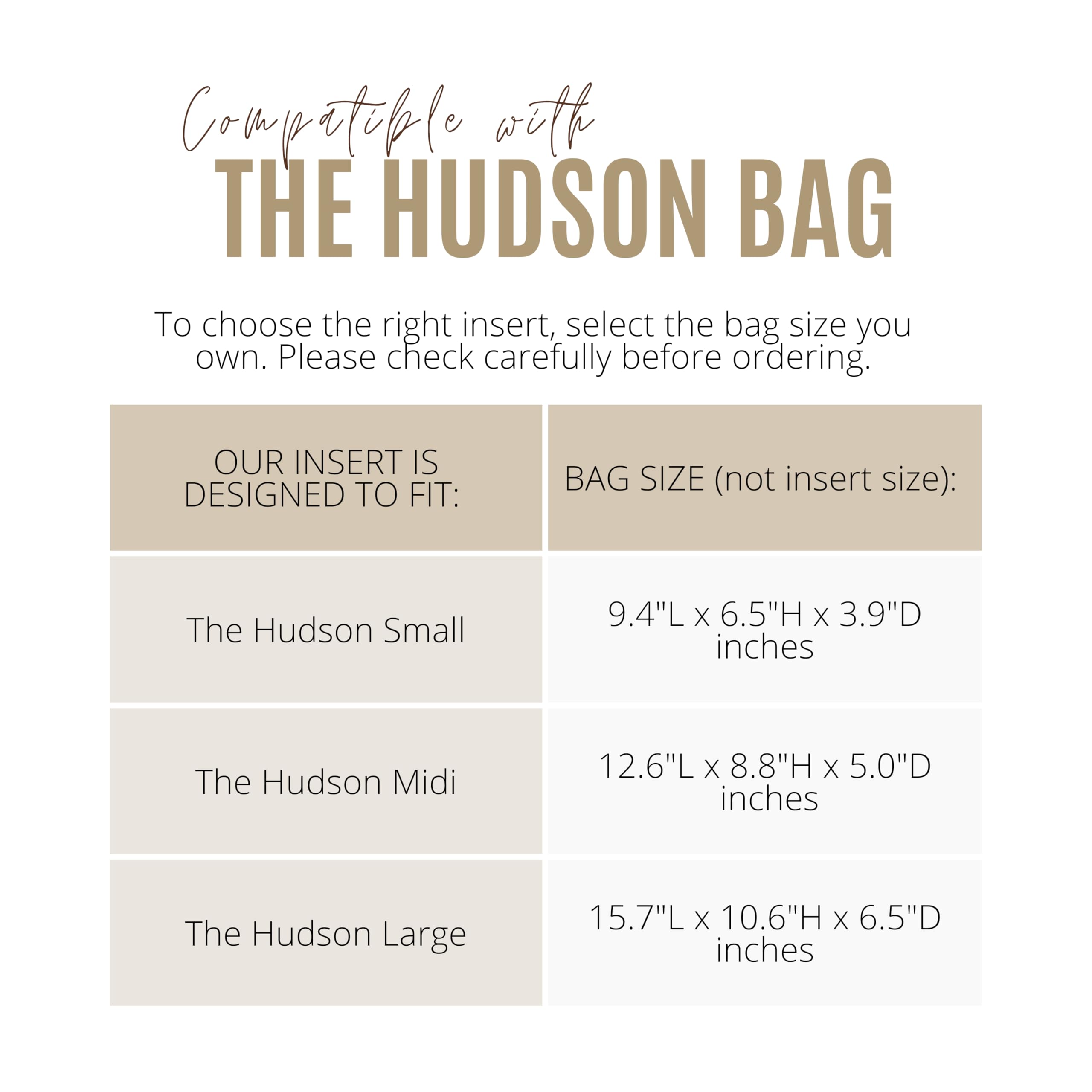 Divitize Premium Purse Organizer compatible with Hudson Bag