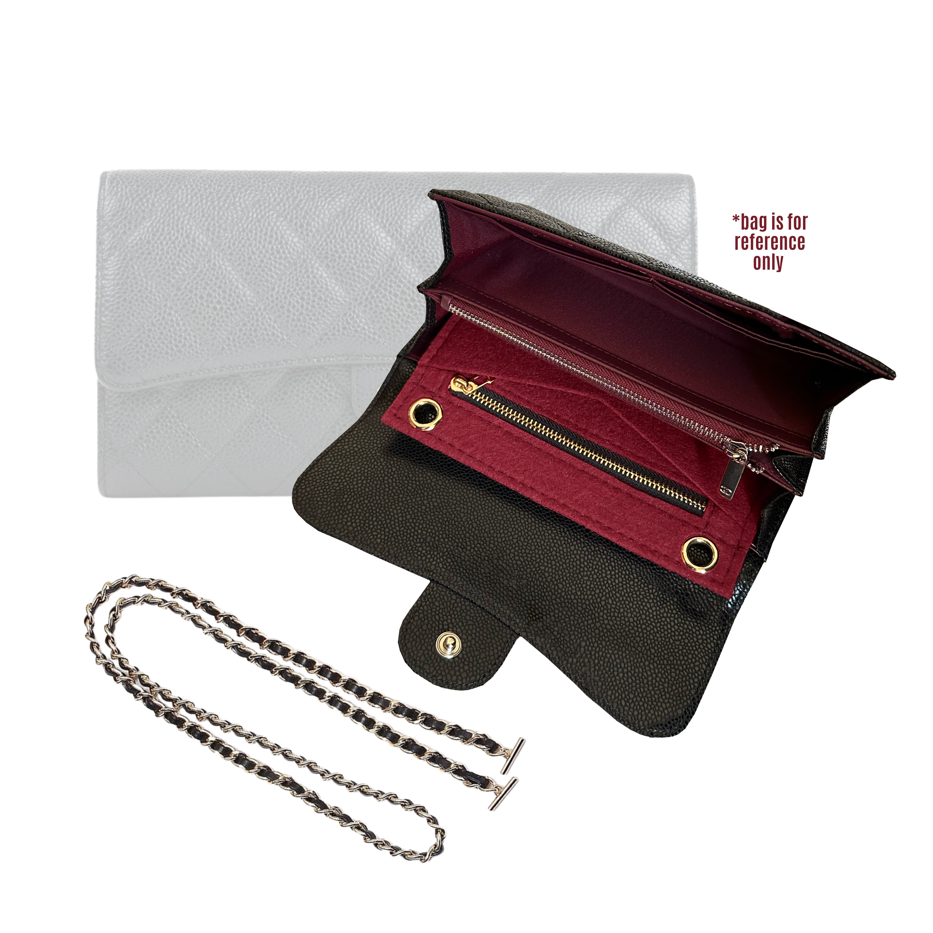 Divitize® Conversion Kit für Classic Flap Wallet (mit Gold- oder Silberkette)