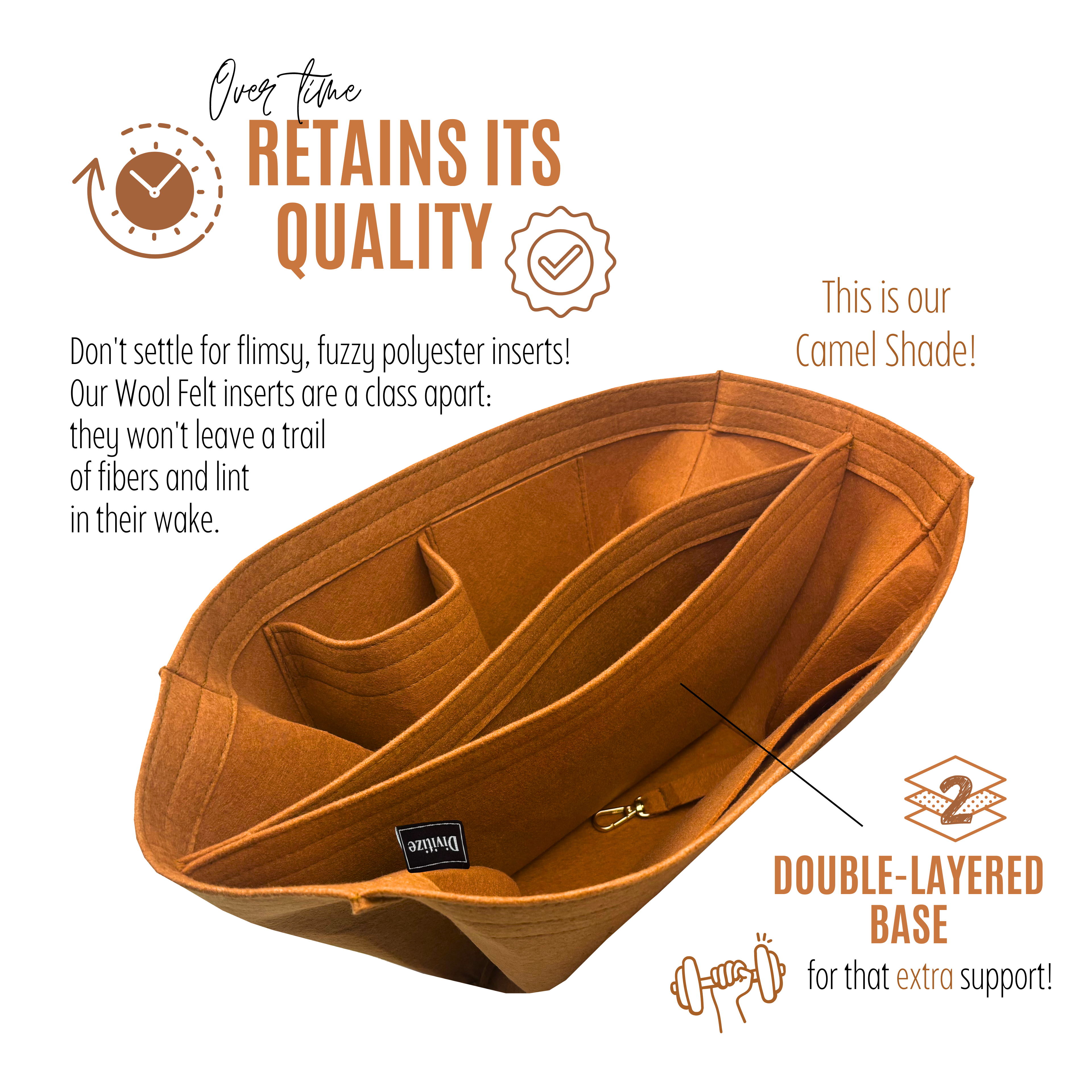 Divitize® Organizer für Neverfull – Version mit abnehmbaren Taschen