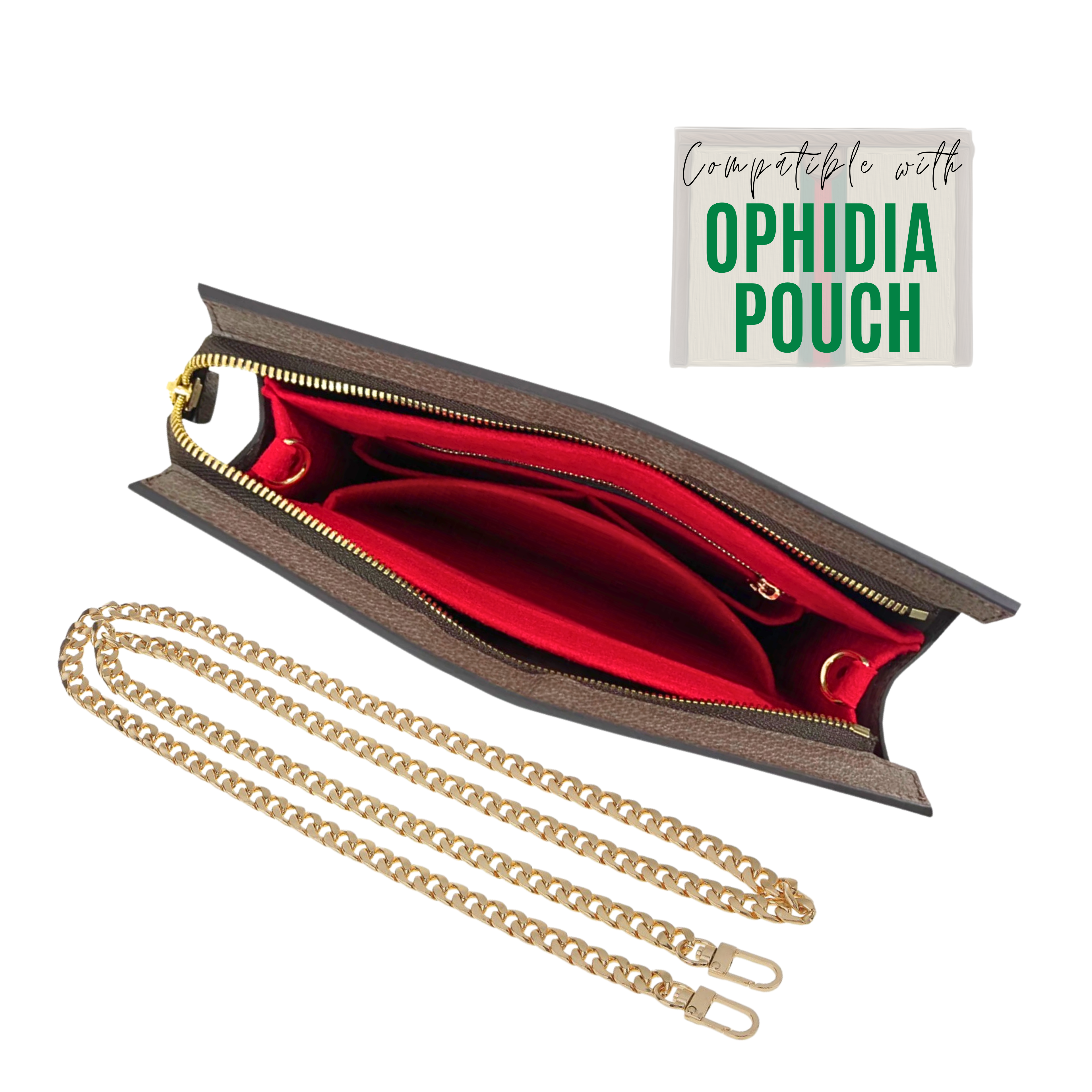 Ophidia Pouch Conversion Kit with Extended Clips & Chain