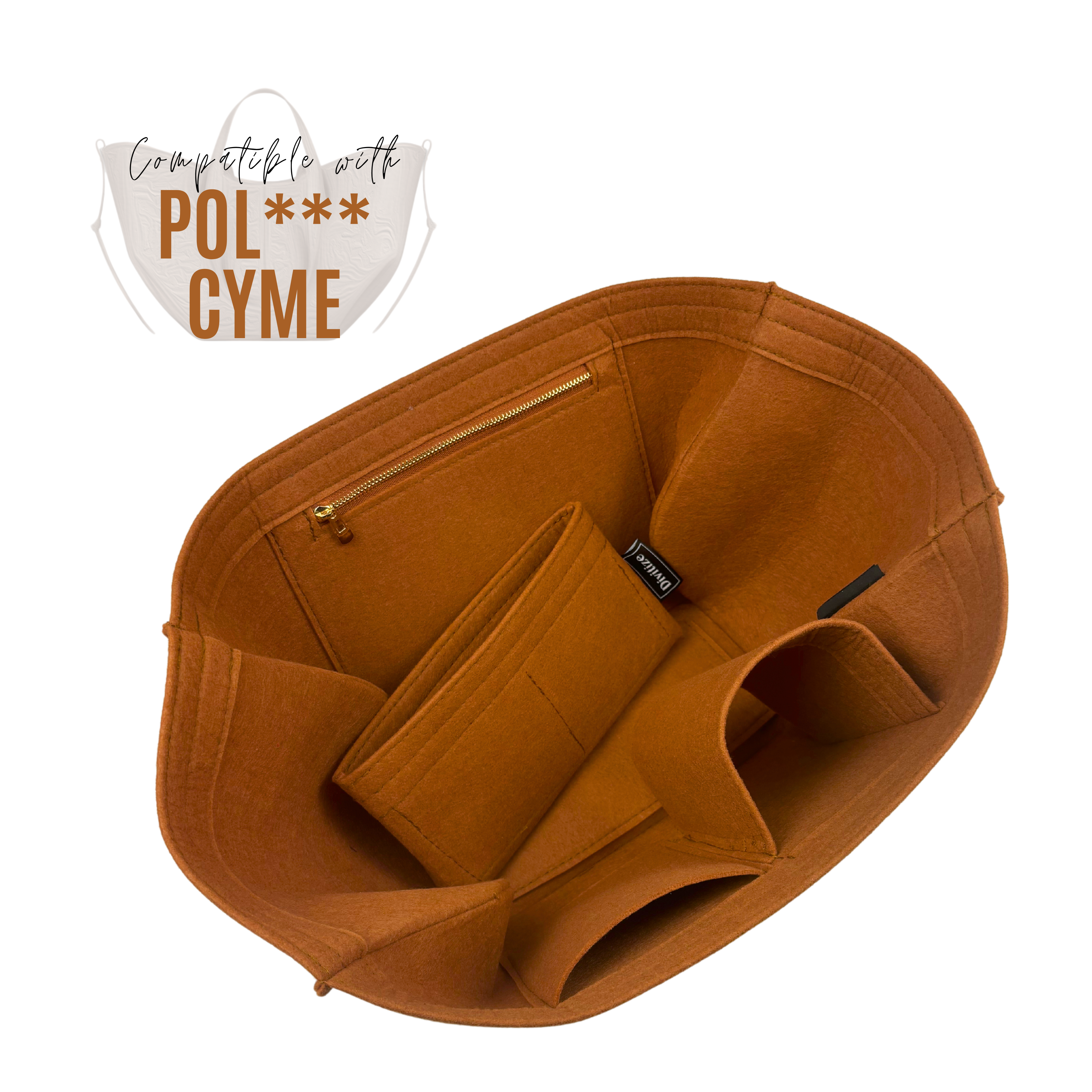 Divitize® Organizer für Neverfull – Version mit abnehmbaren Taschen