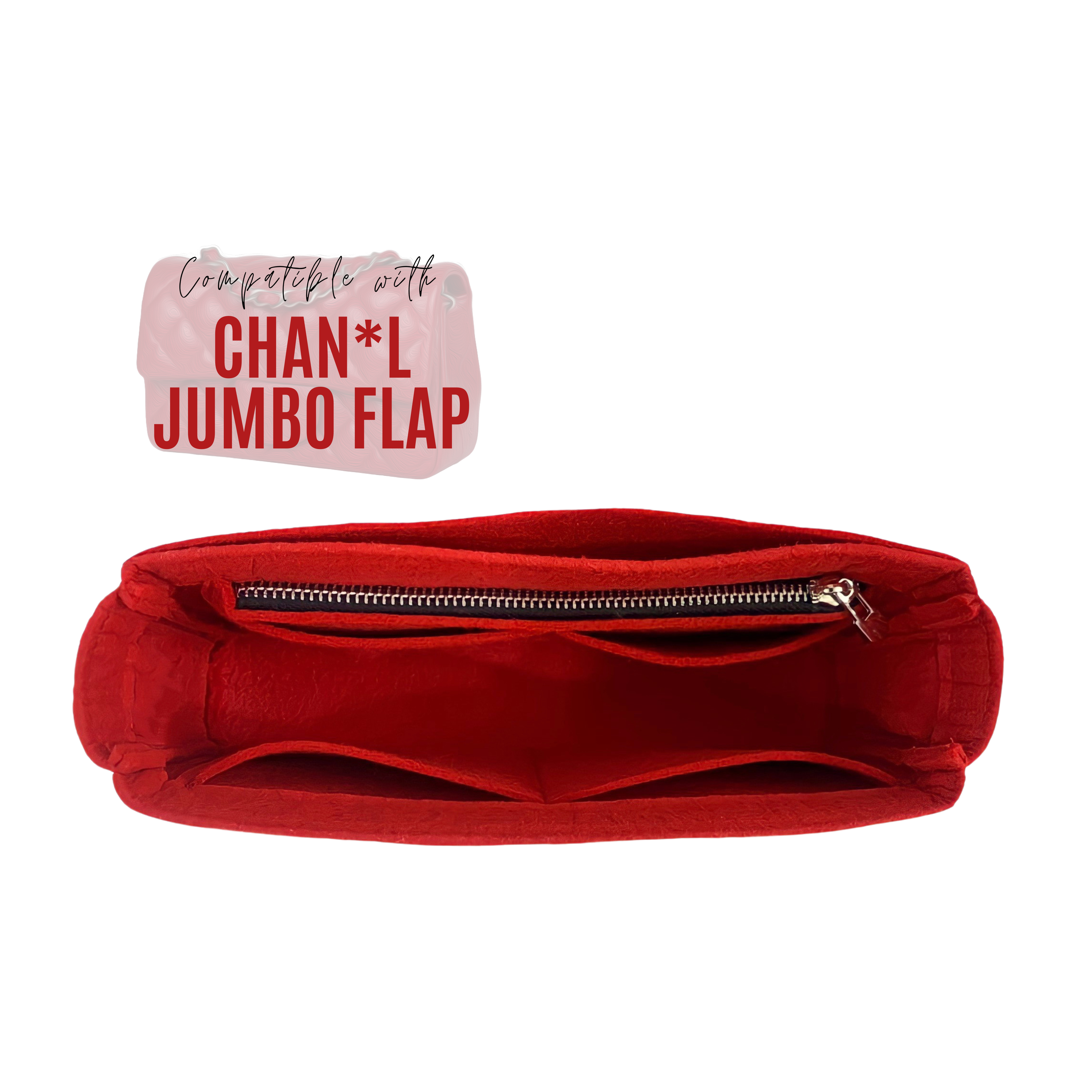 Divitize® Organizer for Classic Flap Bag Jumbo (versione senza zip)