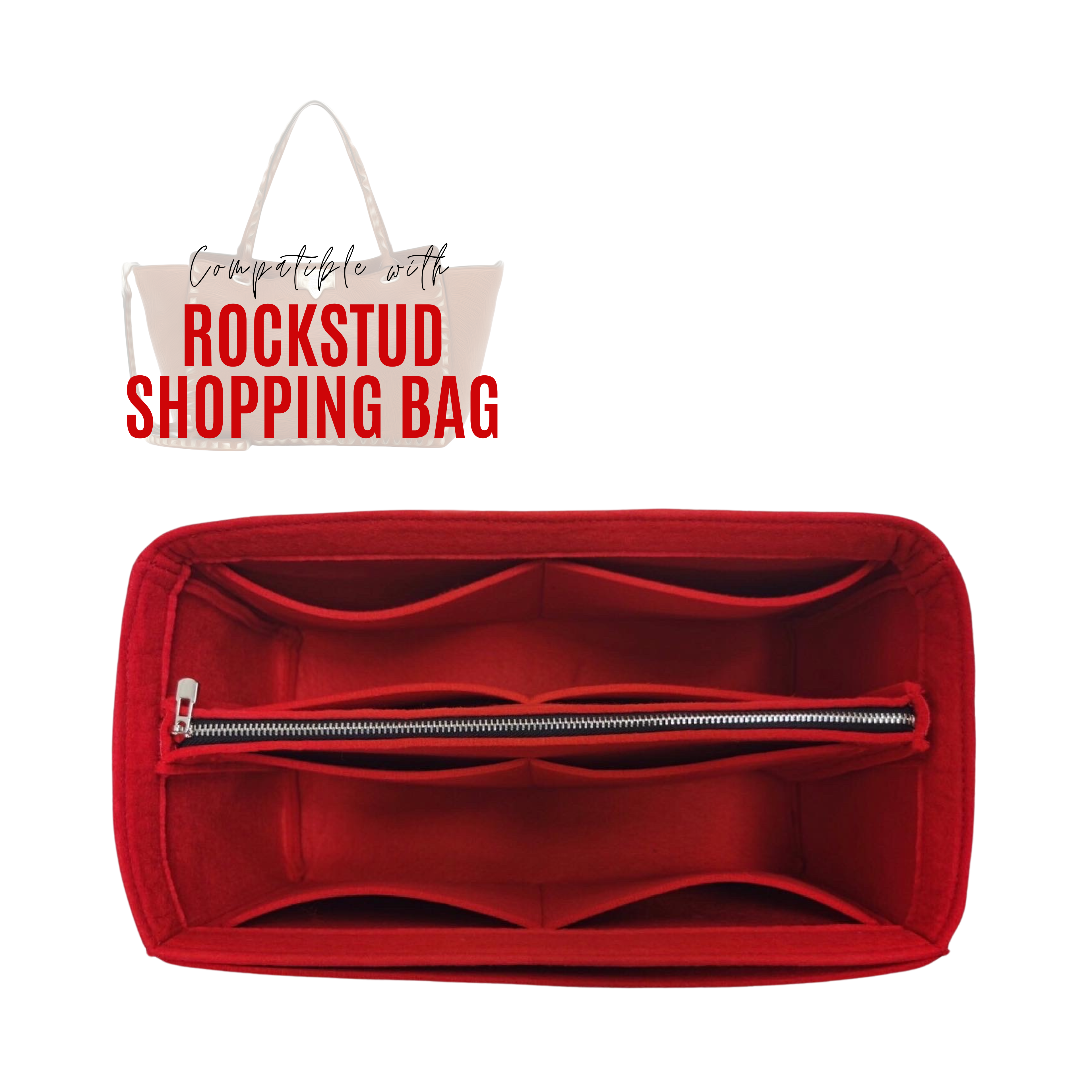 Divitize Premium Organizer compatible with Rockstud Shopping Bag