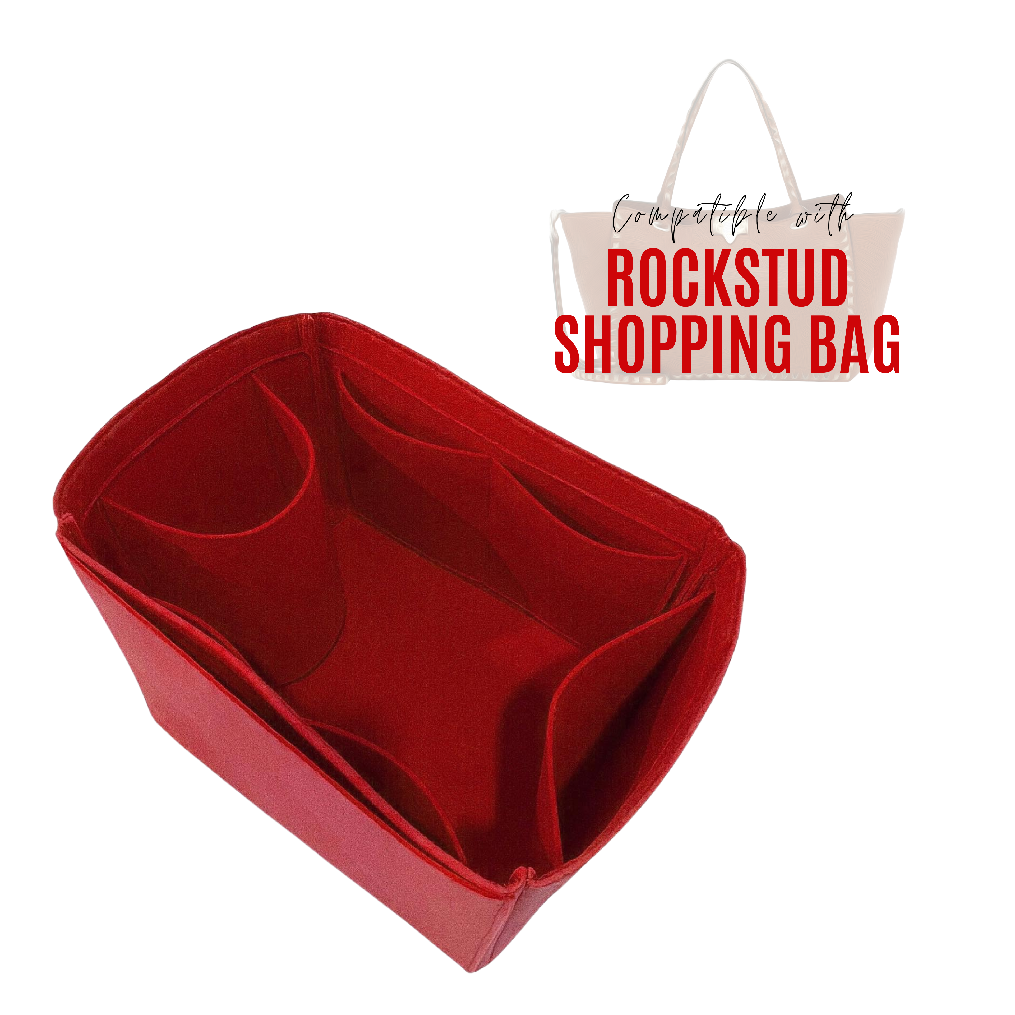 Divitize Premium Organizer compatible with Rockstud Shopping Bag