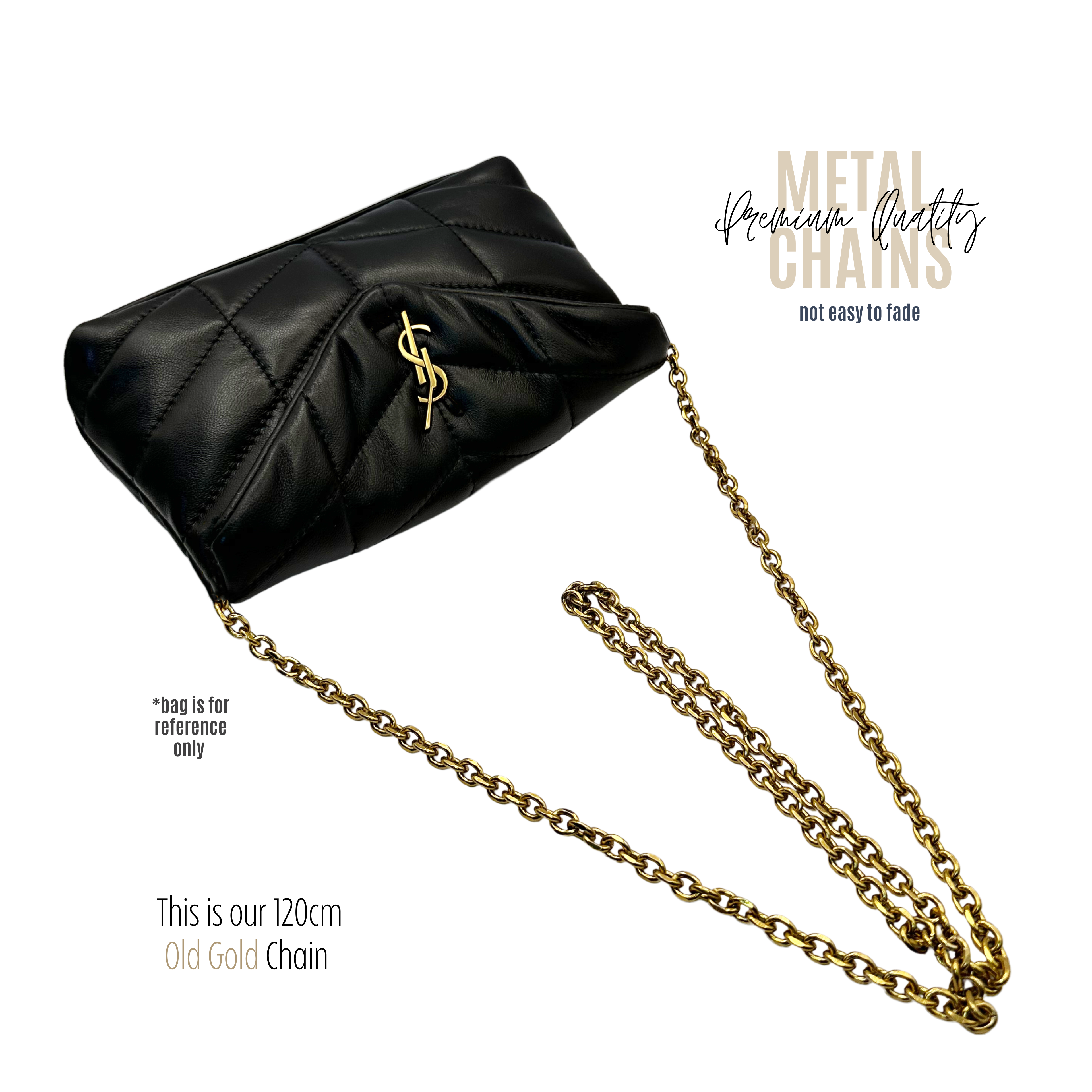 LouLou Puffer Small Pouch Conversion Kit with Full Coverage & Chain