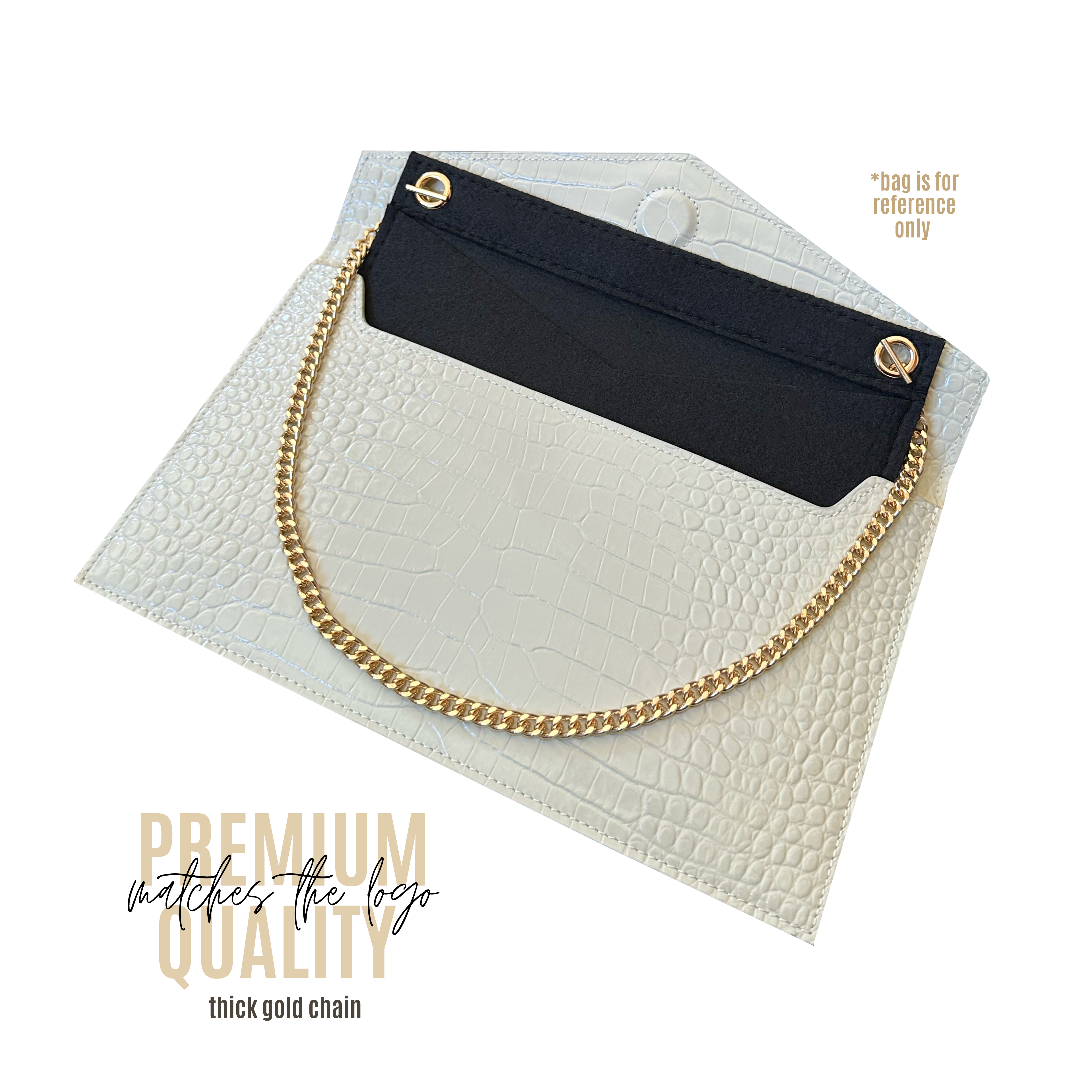 Divitize® Conversion Kit for Uptown Clutch (with gold or silver chain)