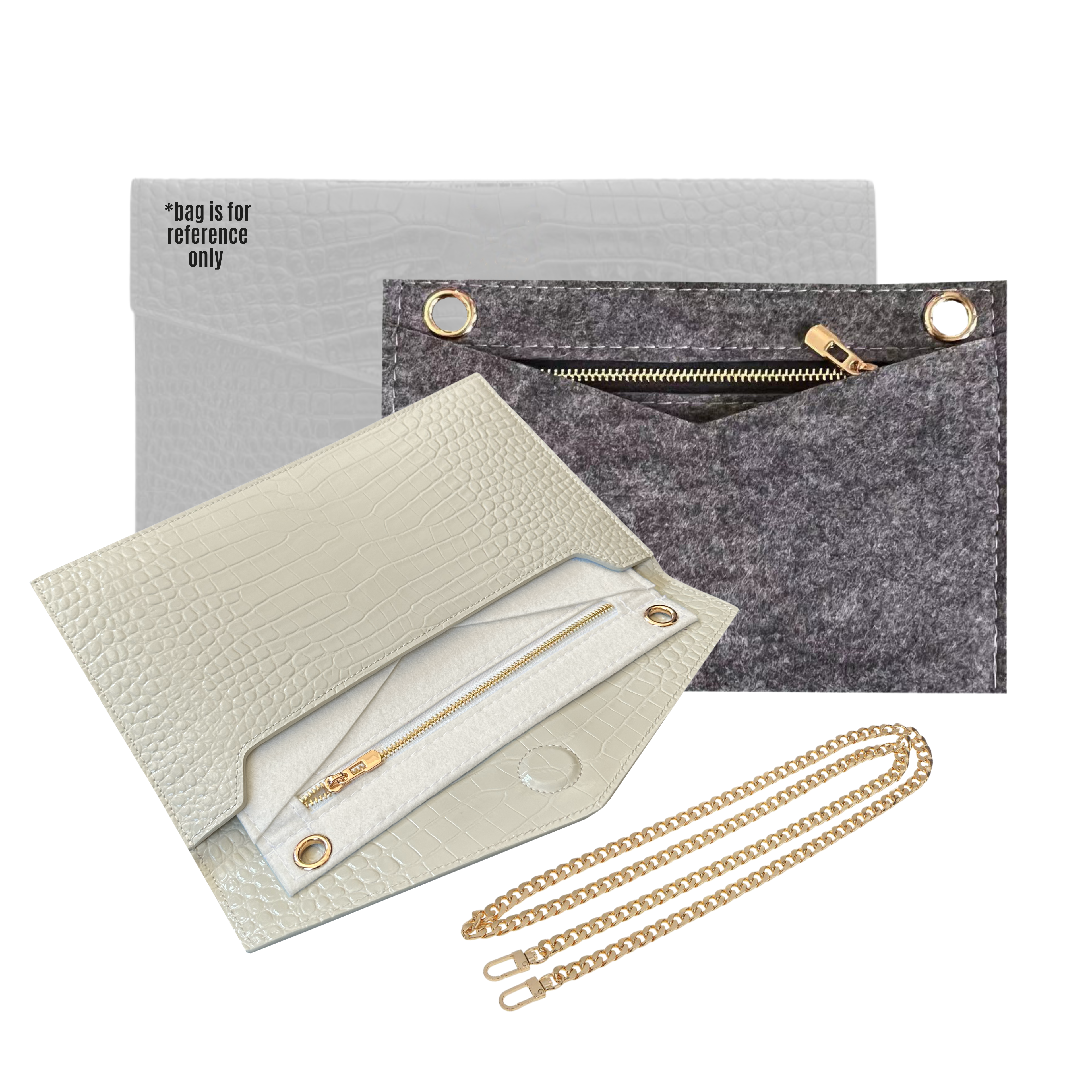 Divitize® Umbausatz für Uptown Clutch (mit Gold- oder Silberkette)