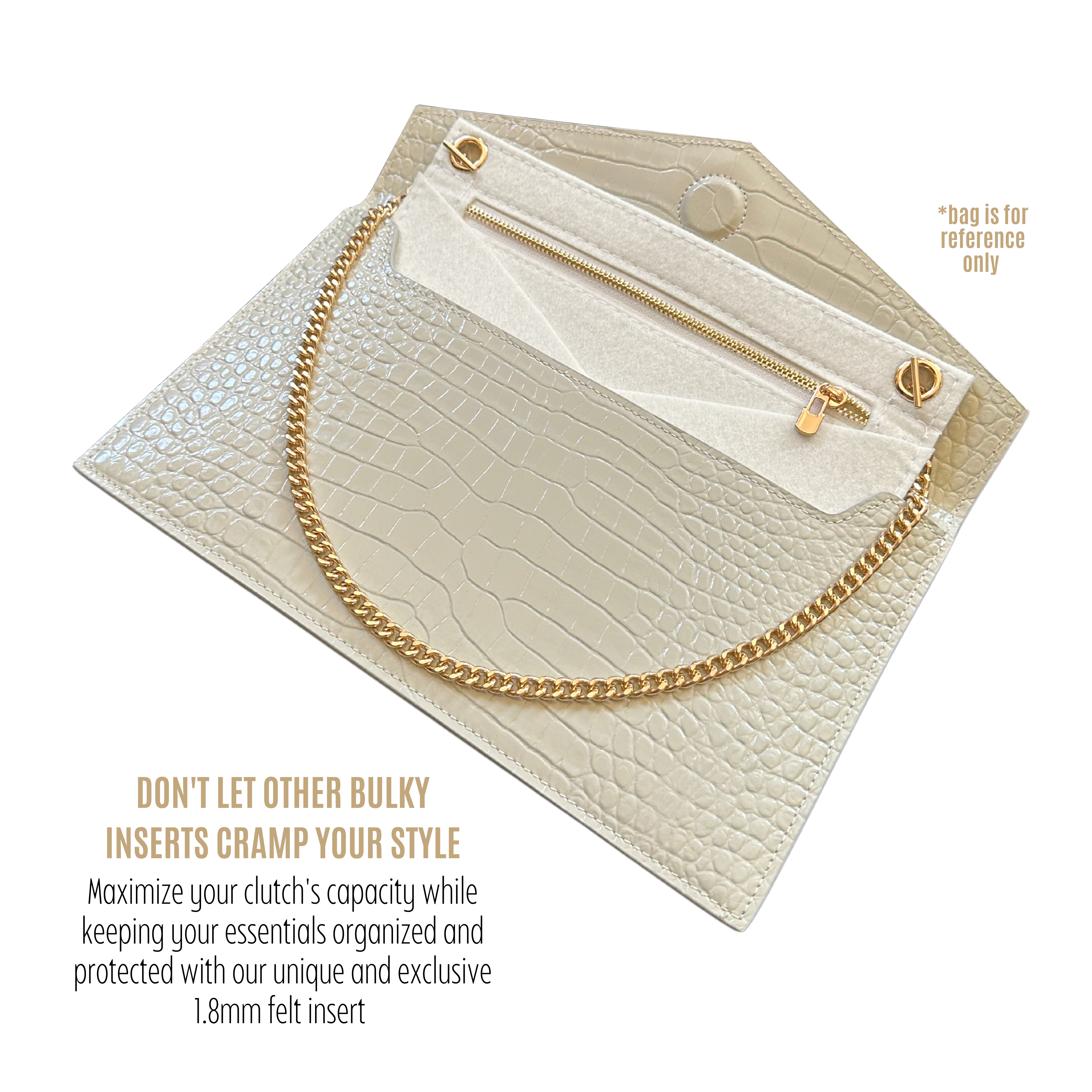 Divitize® Umbausatz für Uptown Clutch (mit Gold- oder Silberkette)