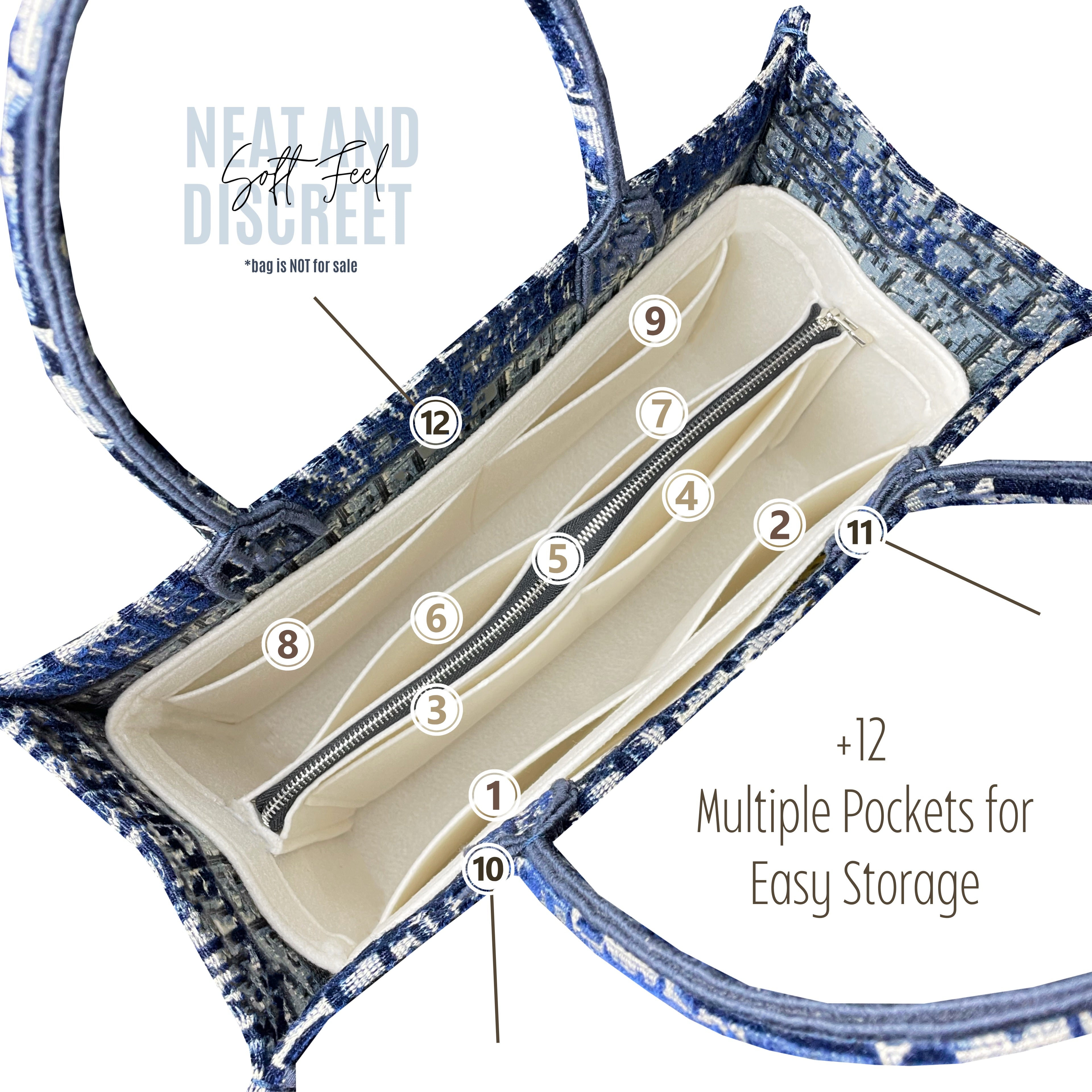 Divitize Premium Organizer compatible with Book Tote