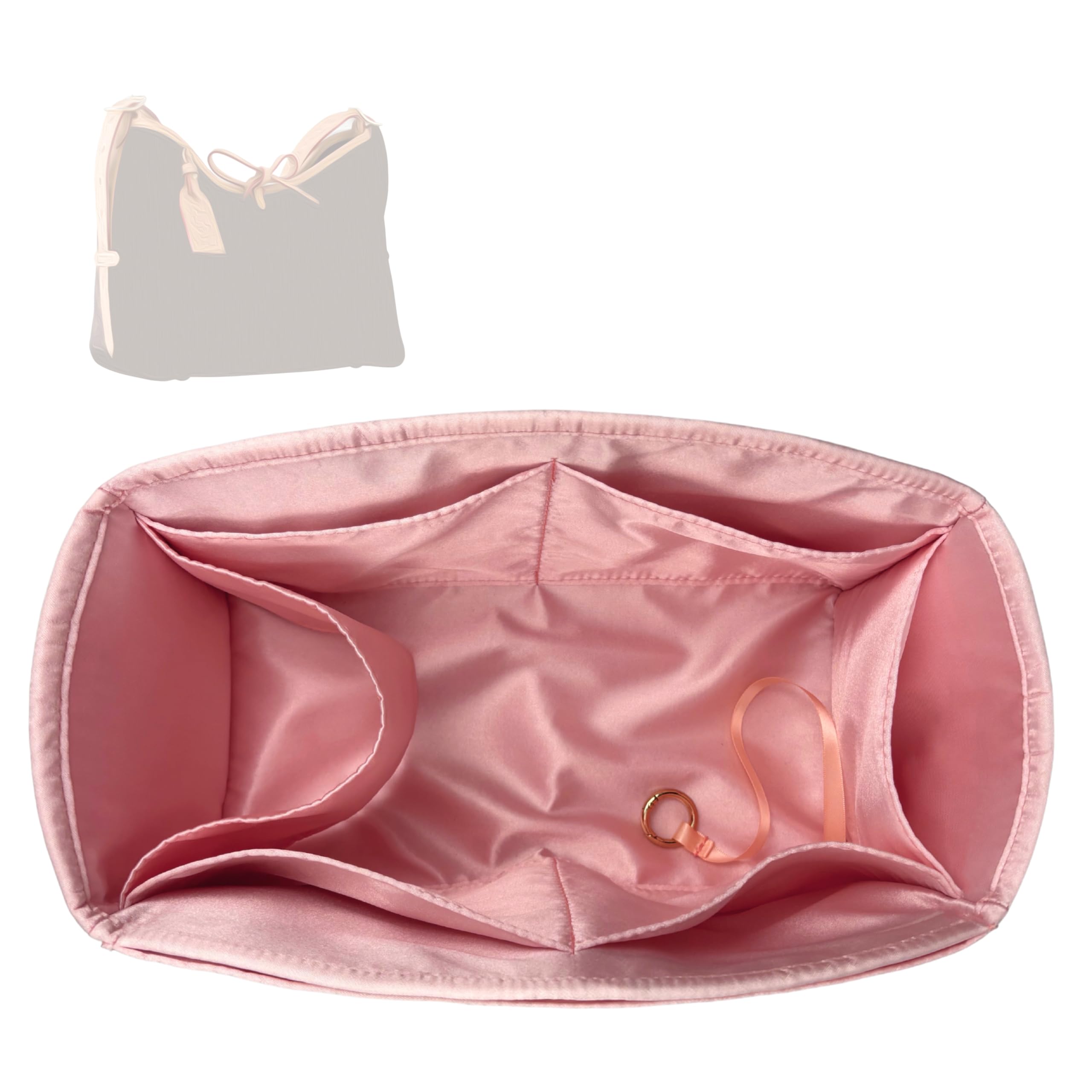 Divitize Luxe Silk Purse Organizer compatible with Carryall Bags
