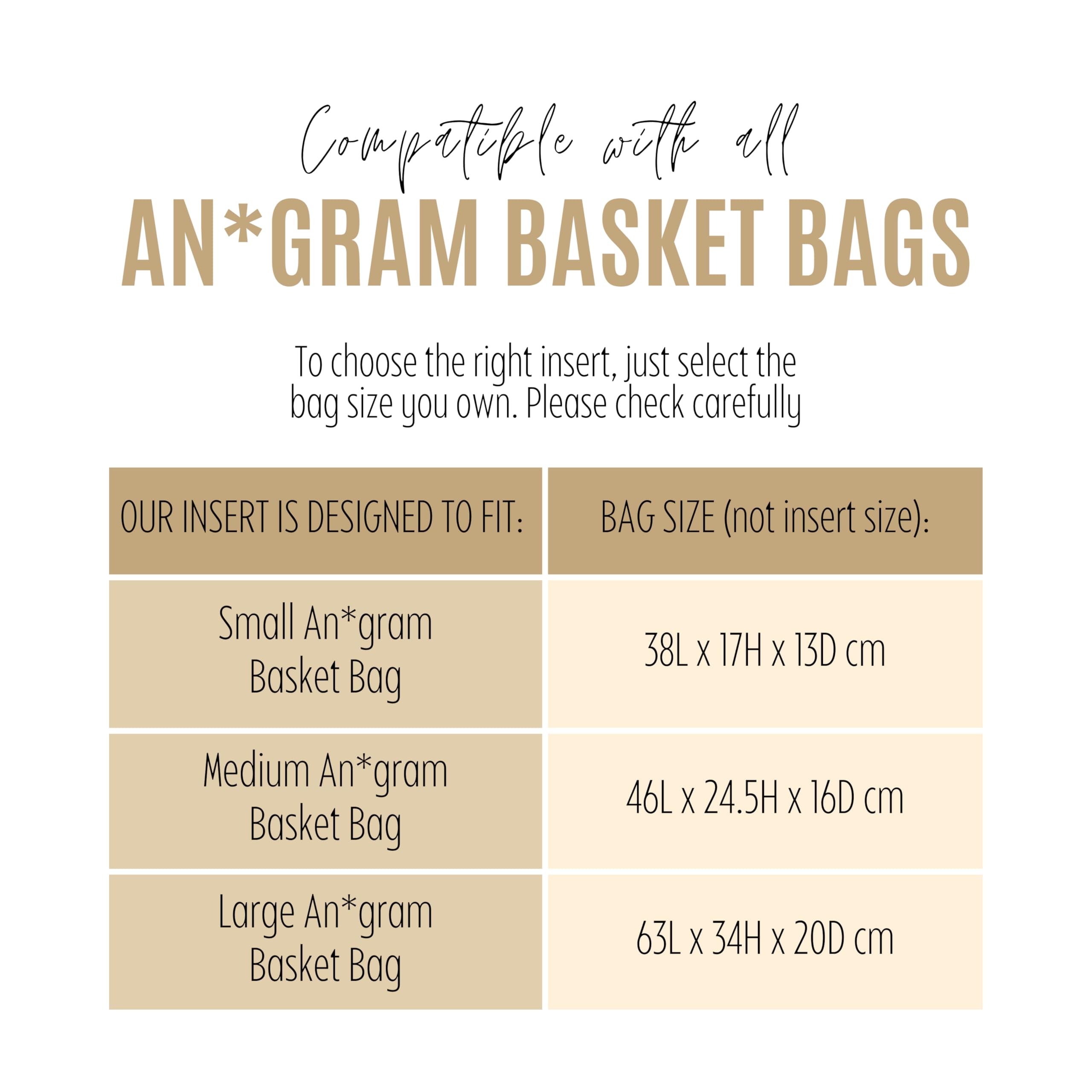 Divitize Premium Purse Organizer compatible with Anagram Basket Bag