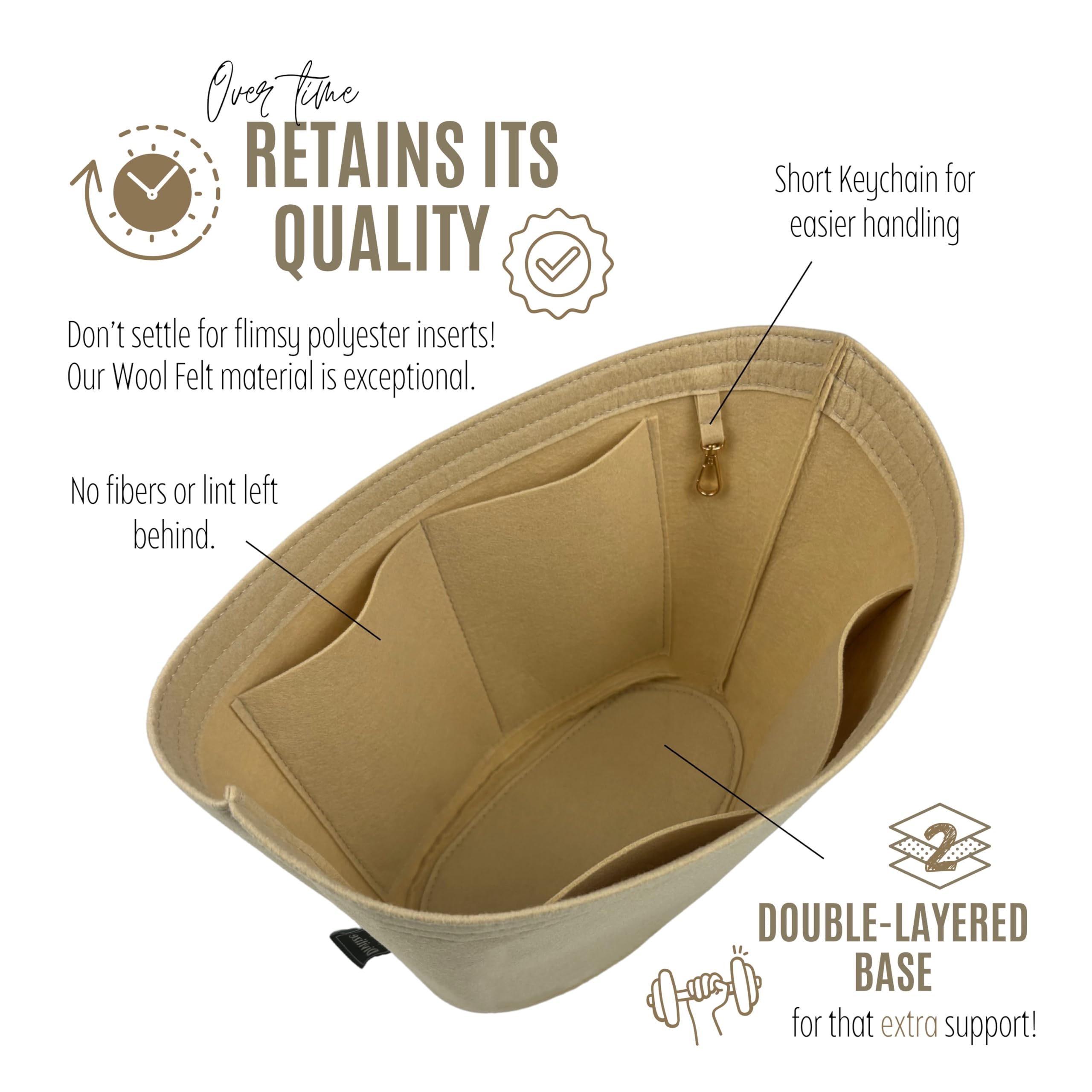 Divitize Premium Purse Organizer compatible with Anagram Basket Bag